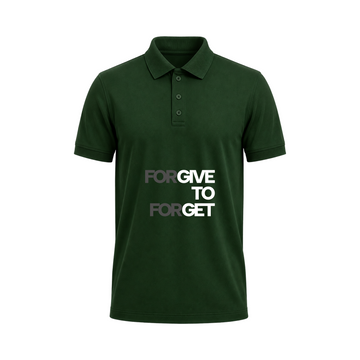 SIIEGE Forgive To Forget Polo Cotton T-Shirt For Men