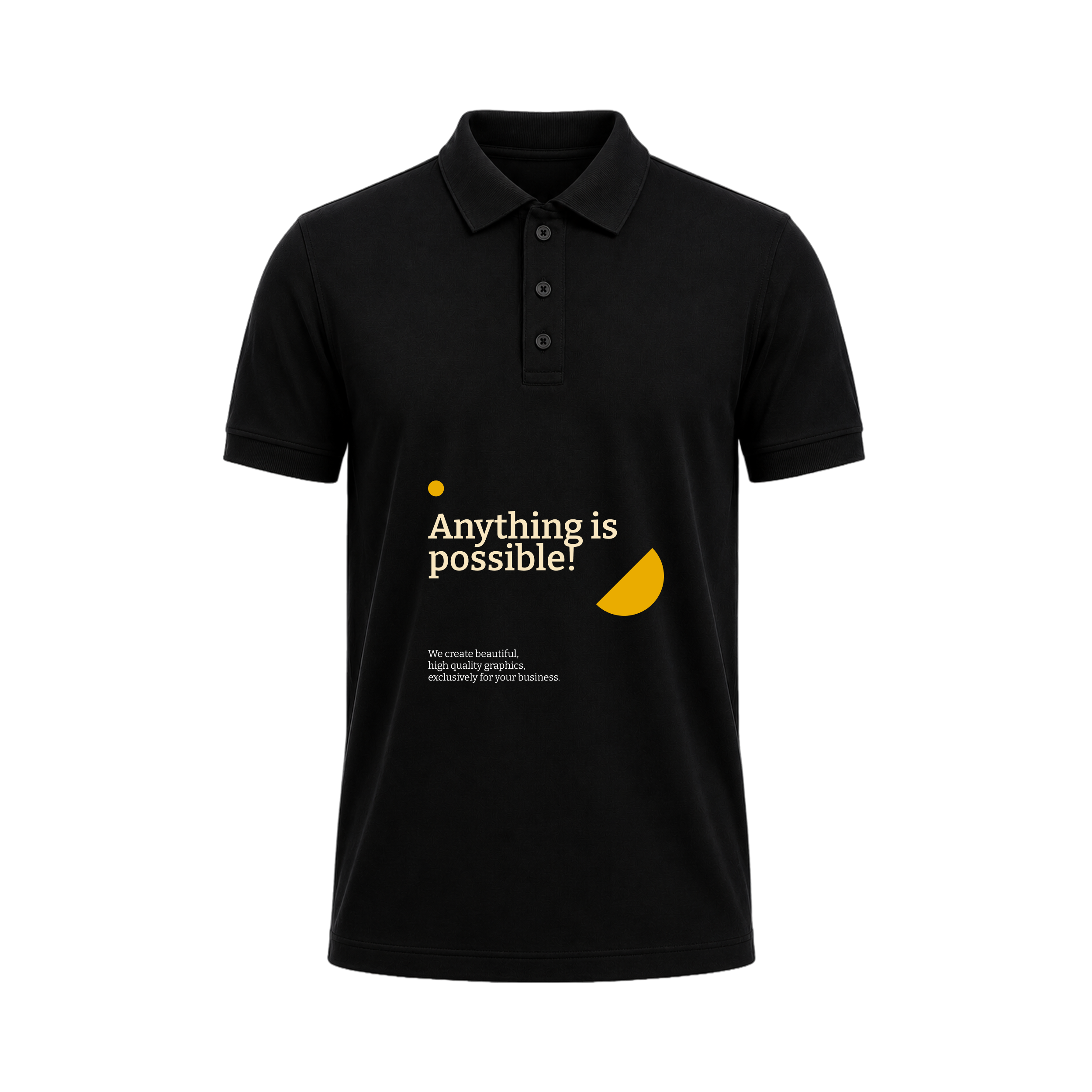 SIIEGE Anything Is Possible Polo Cotton T-Shirt For Men