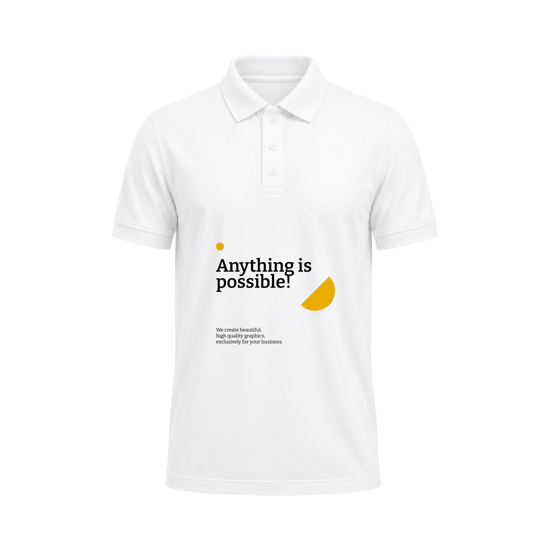 SIIEGE Anything Is Possible Polo Cotton T-Shirt For Men