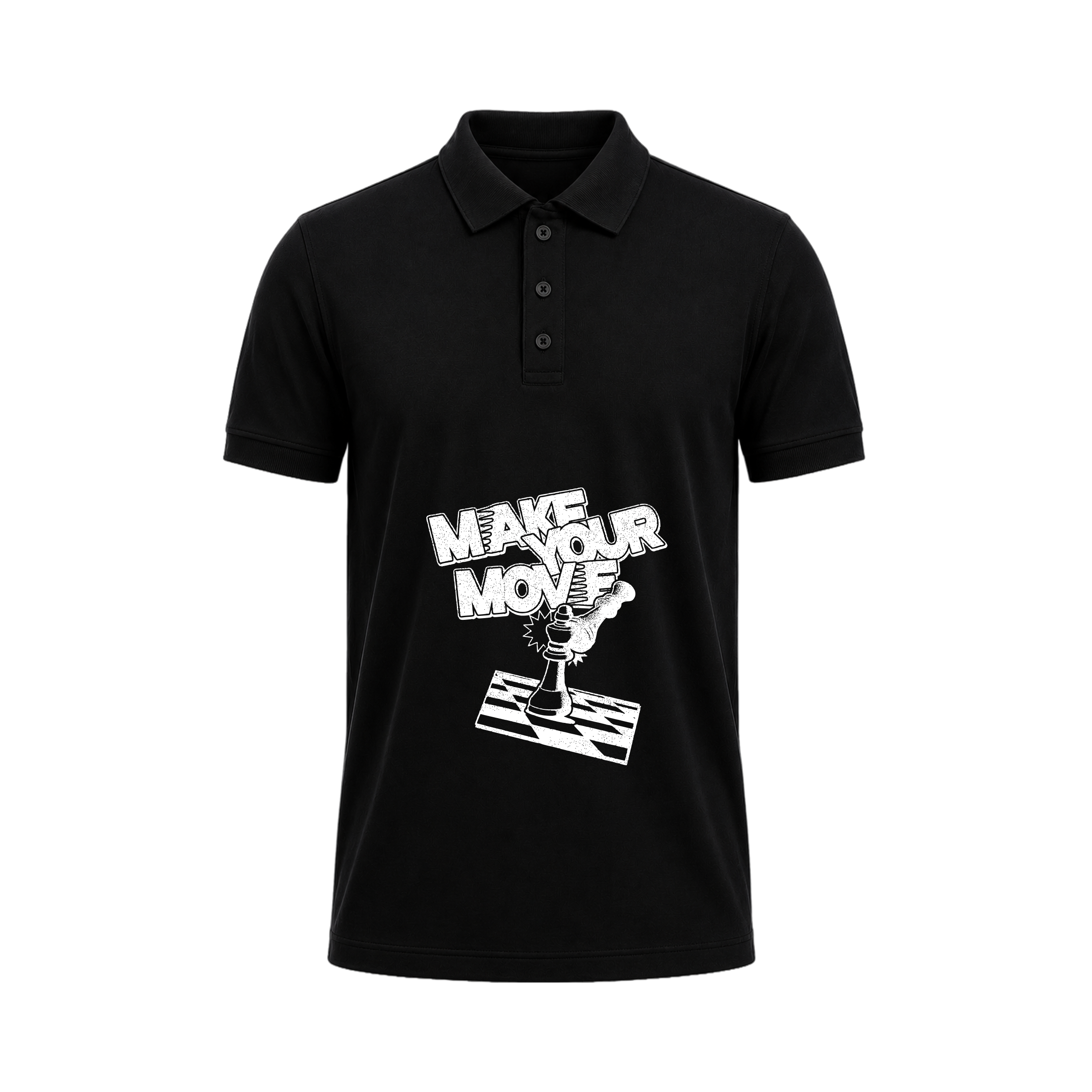 SIIEGE Make Your Move Polo Cotton T-Shirt For Men