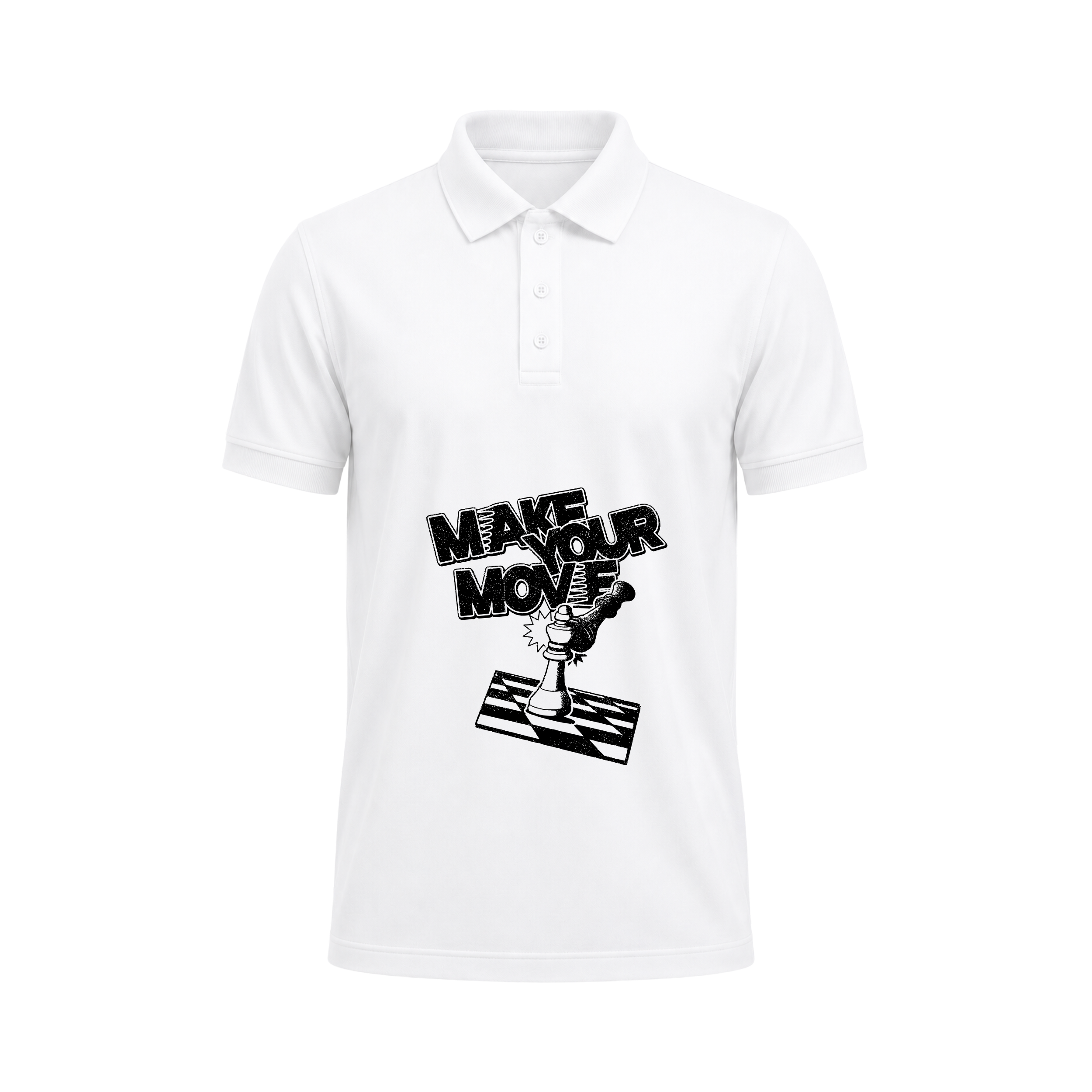 SIIEGE Make Your Move Polo Cotton T-Shirt For Men
