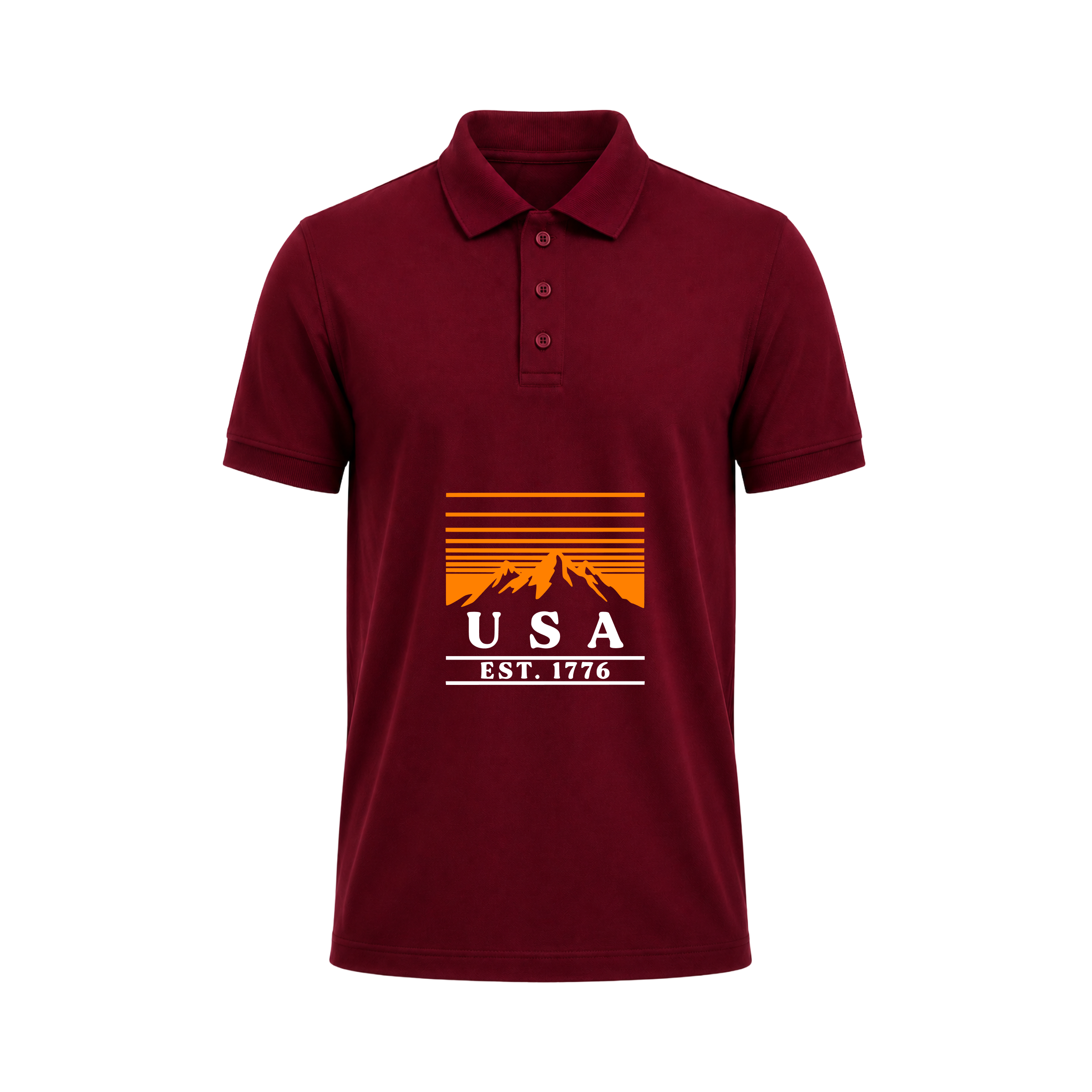 SIIEGE USA Heritage Polo Cotton  T-Shirt For Men