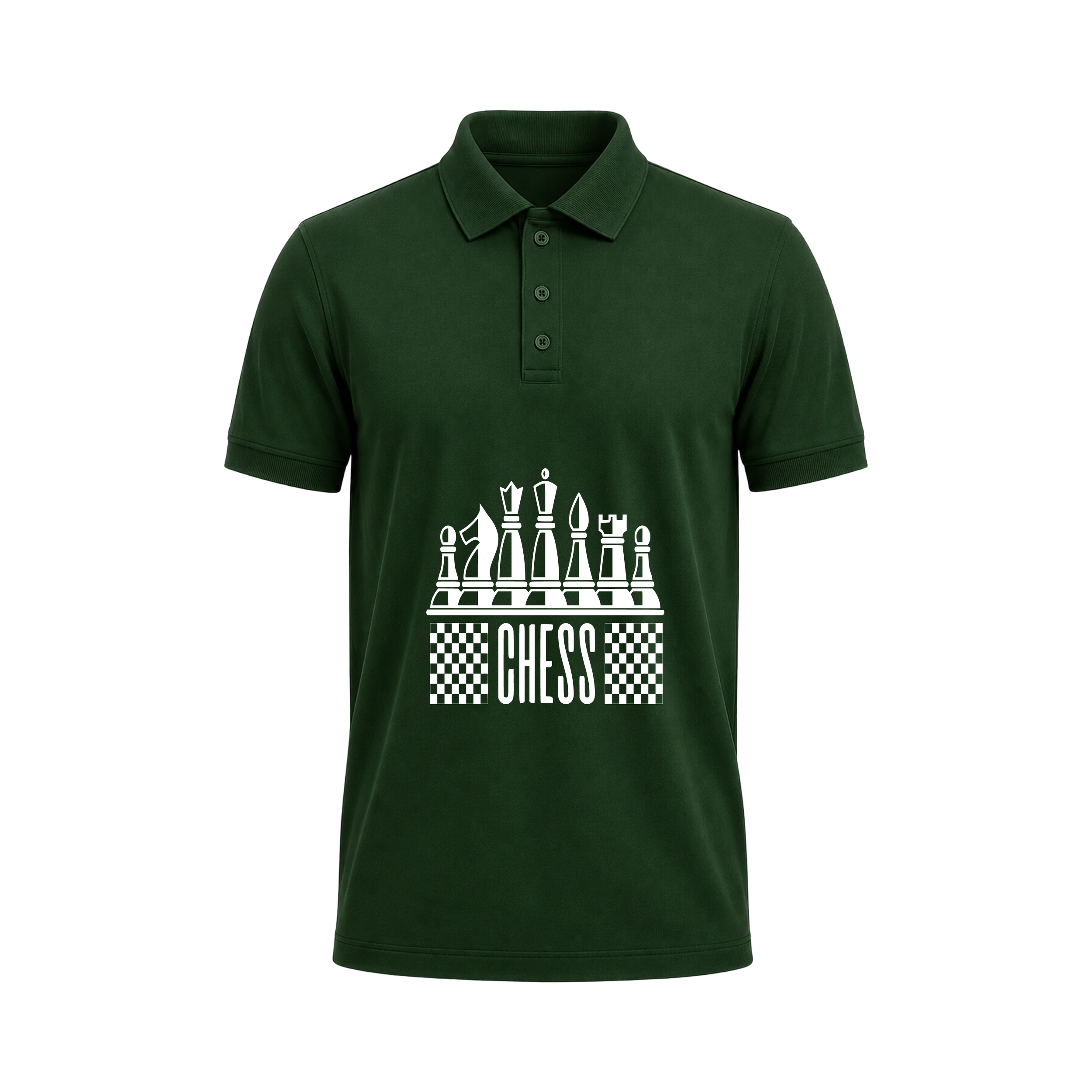 SIIEGE Classic Chess Polo Cotton  T-Shirt For Men