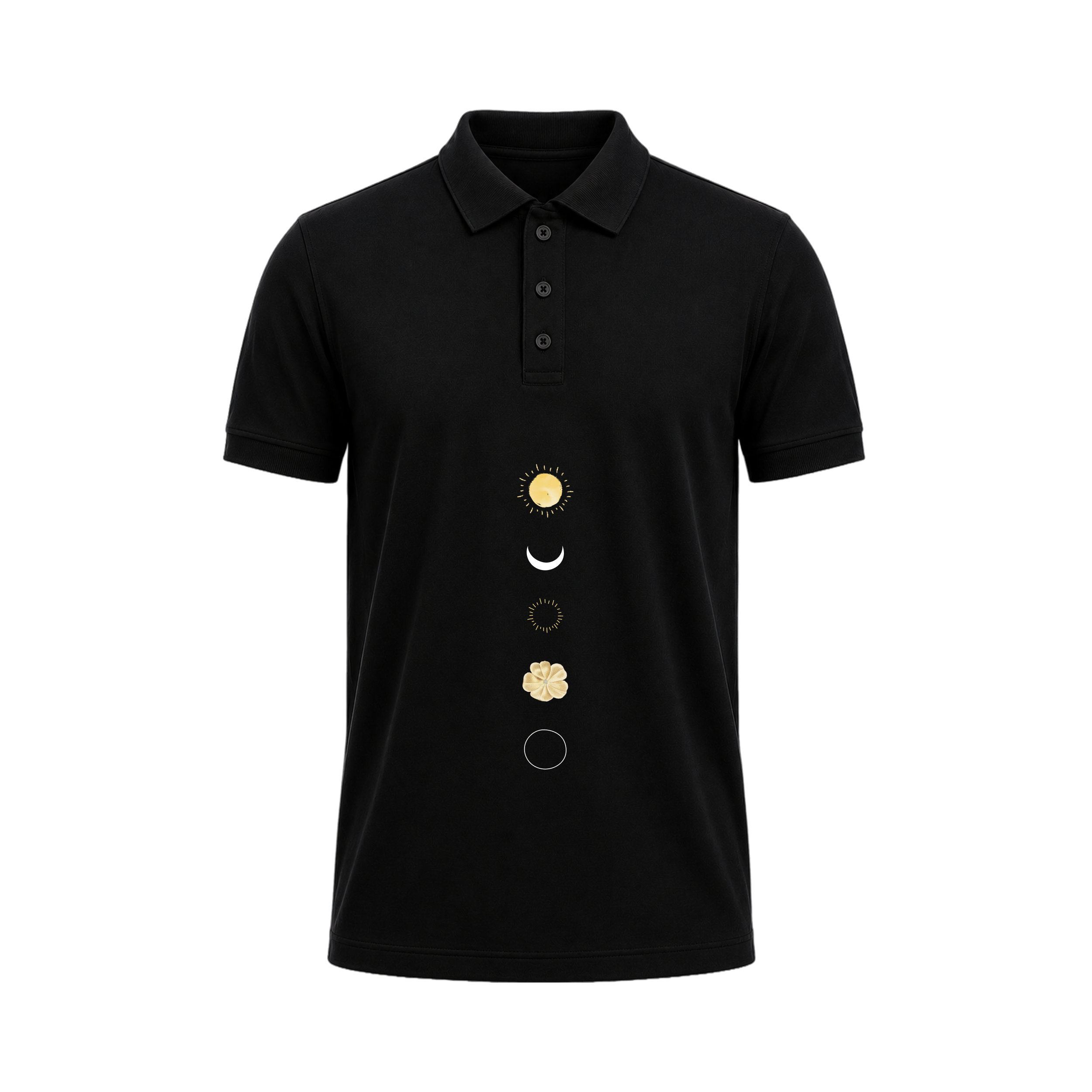 SIIEGE Celestial Harmony Polo Cotton T-Shirt For Men