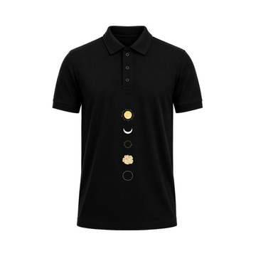 SIIEGE Celestial Harmony Polo Cotton T-Shirt For Men