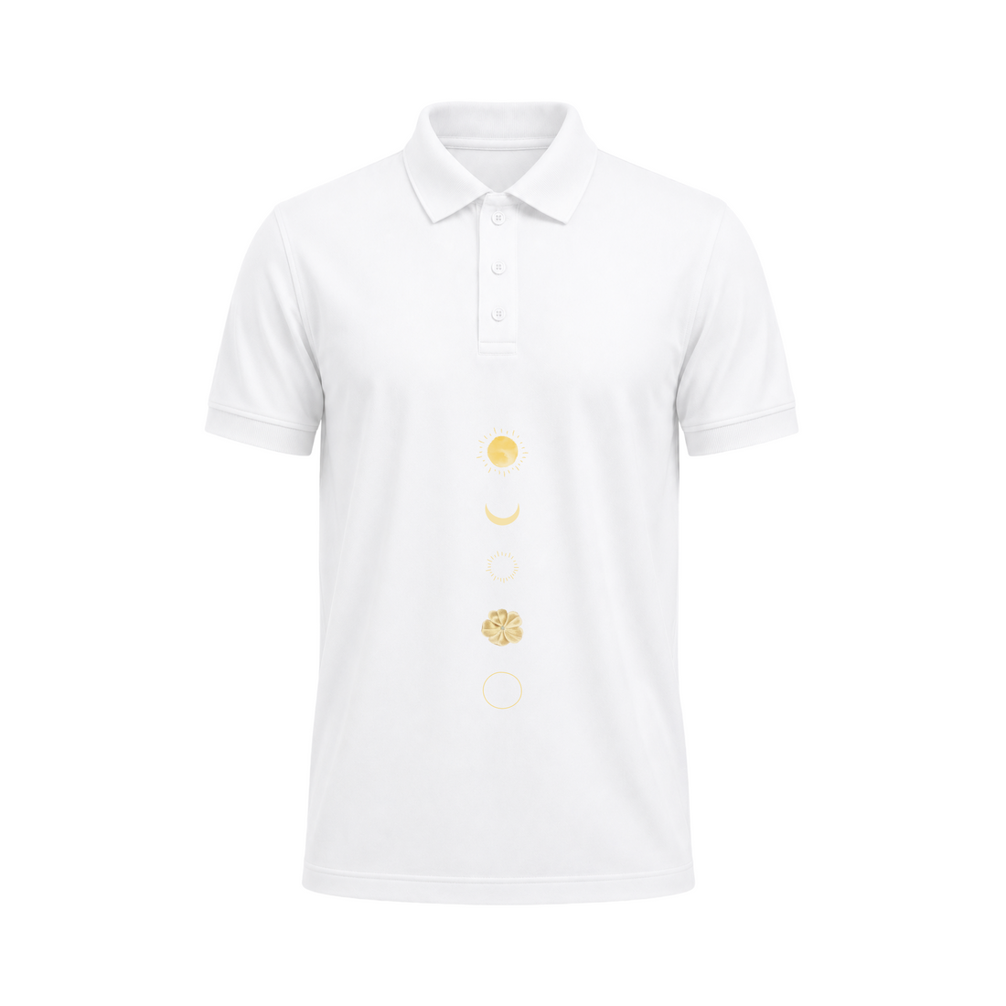 SIIEGE Celestial Harmony Polo Cotton T-Shirt For Men