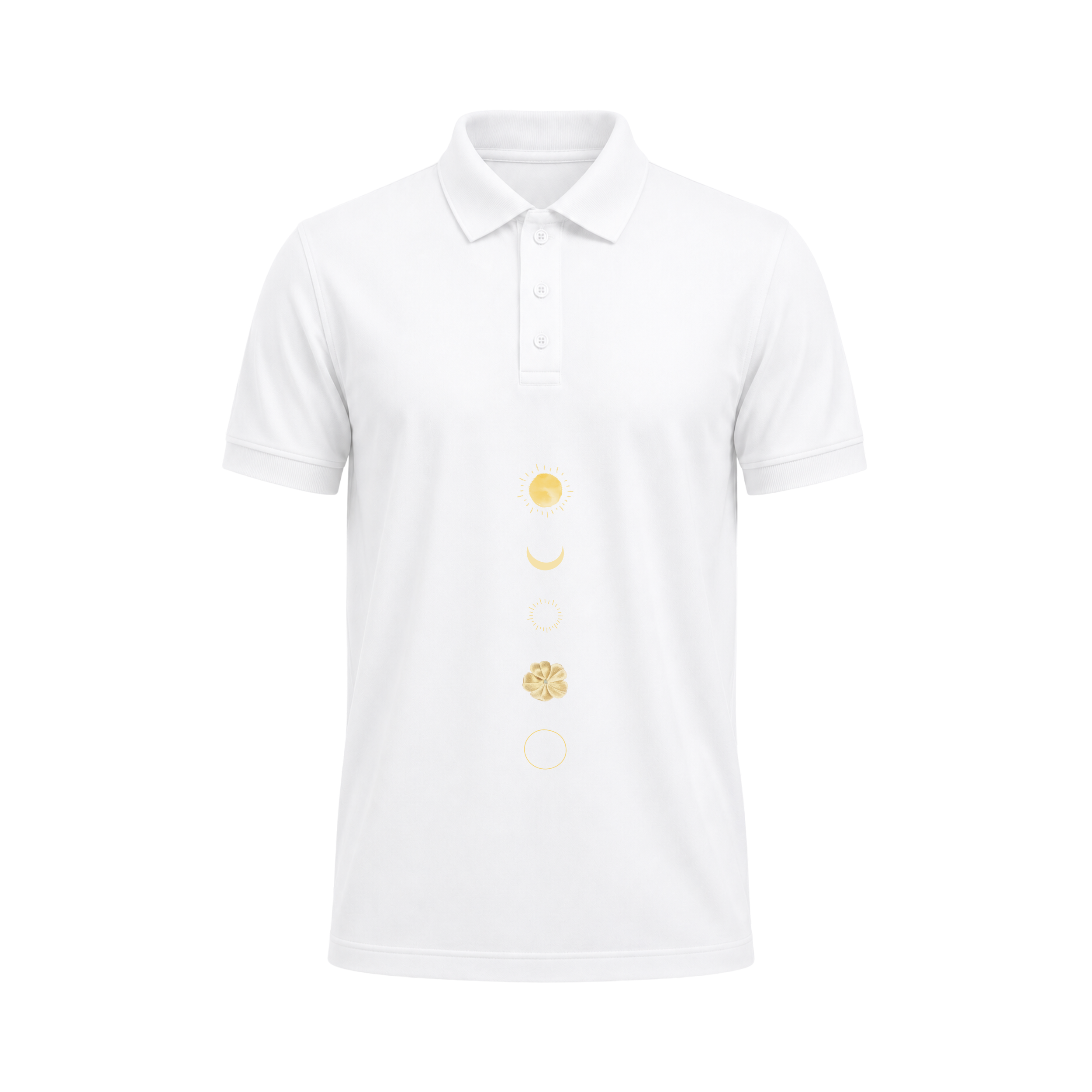 SIIEGE Celestial Harmony Polo Cotton T-Shirt For Men