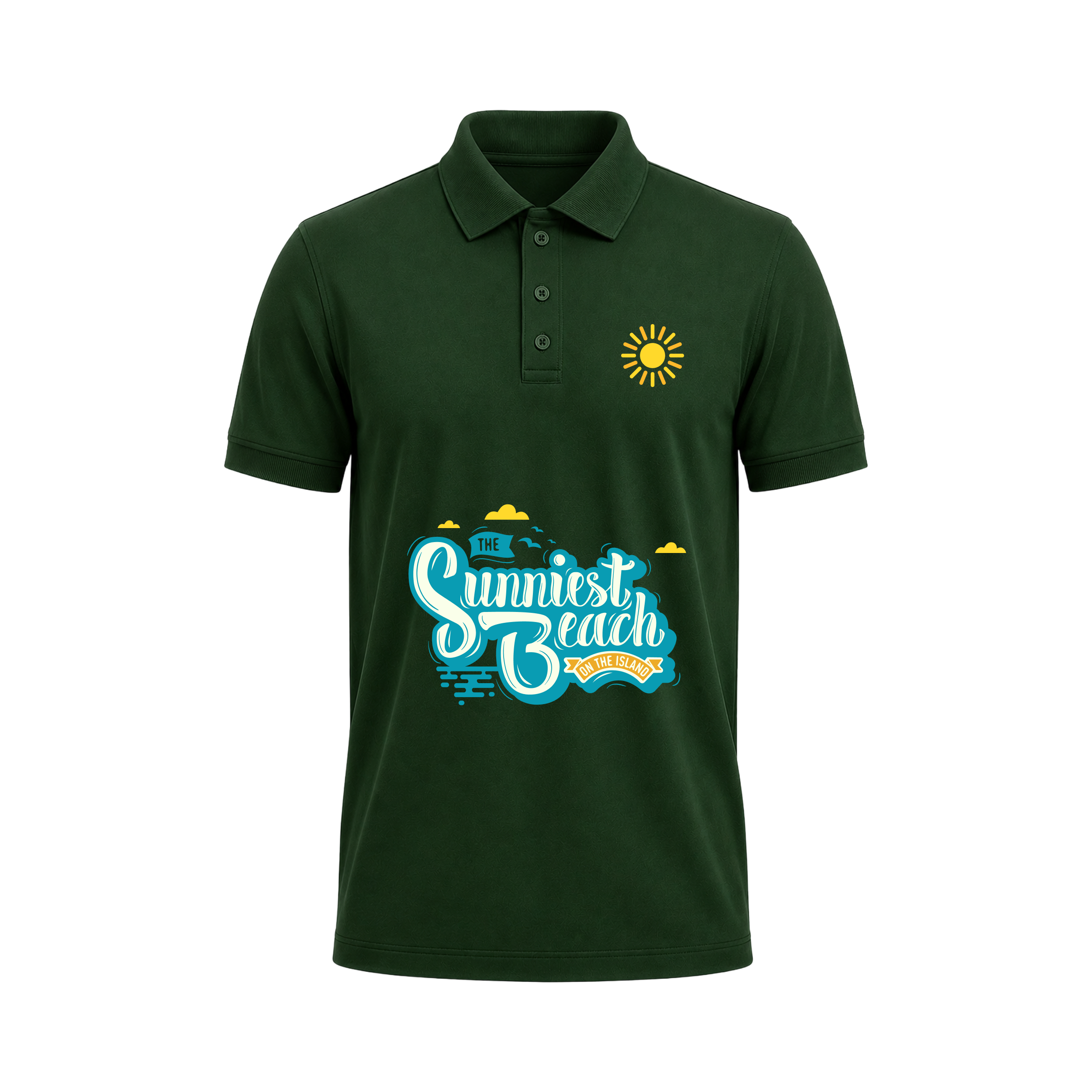 SIIEGE Sunniest Beach Polo T-Shirt For Men