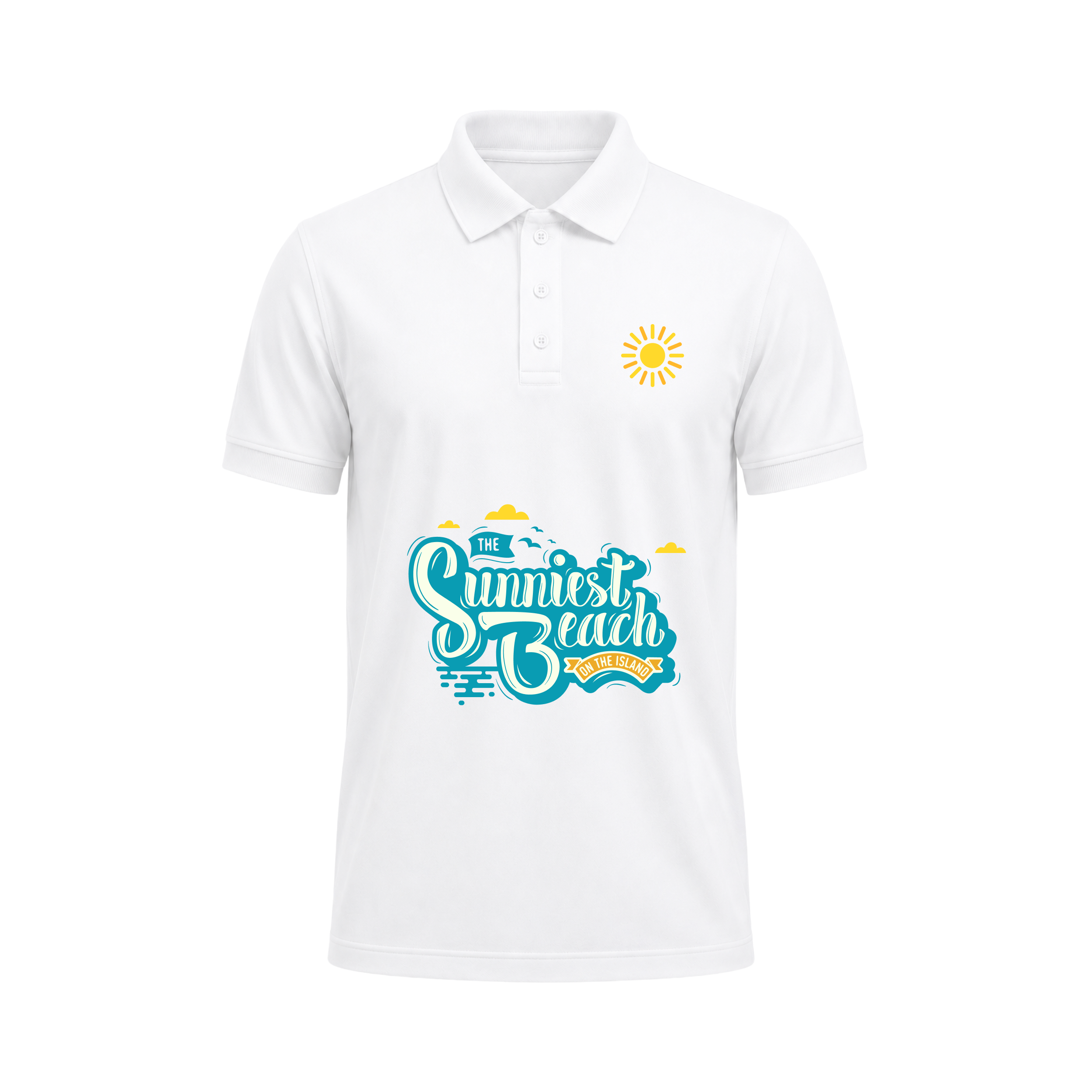 SIIEGE Sunniest Beach Polo T-Shirt For Men