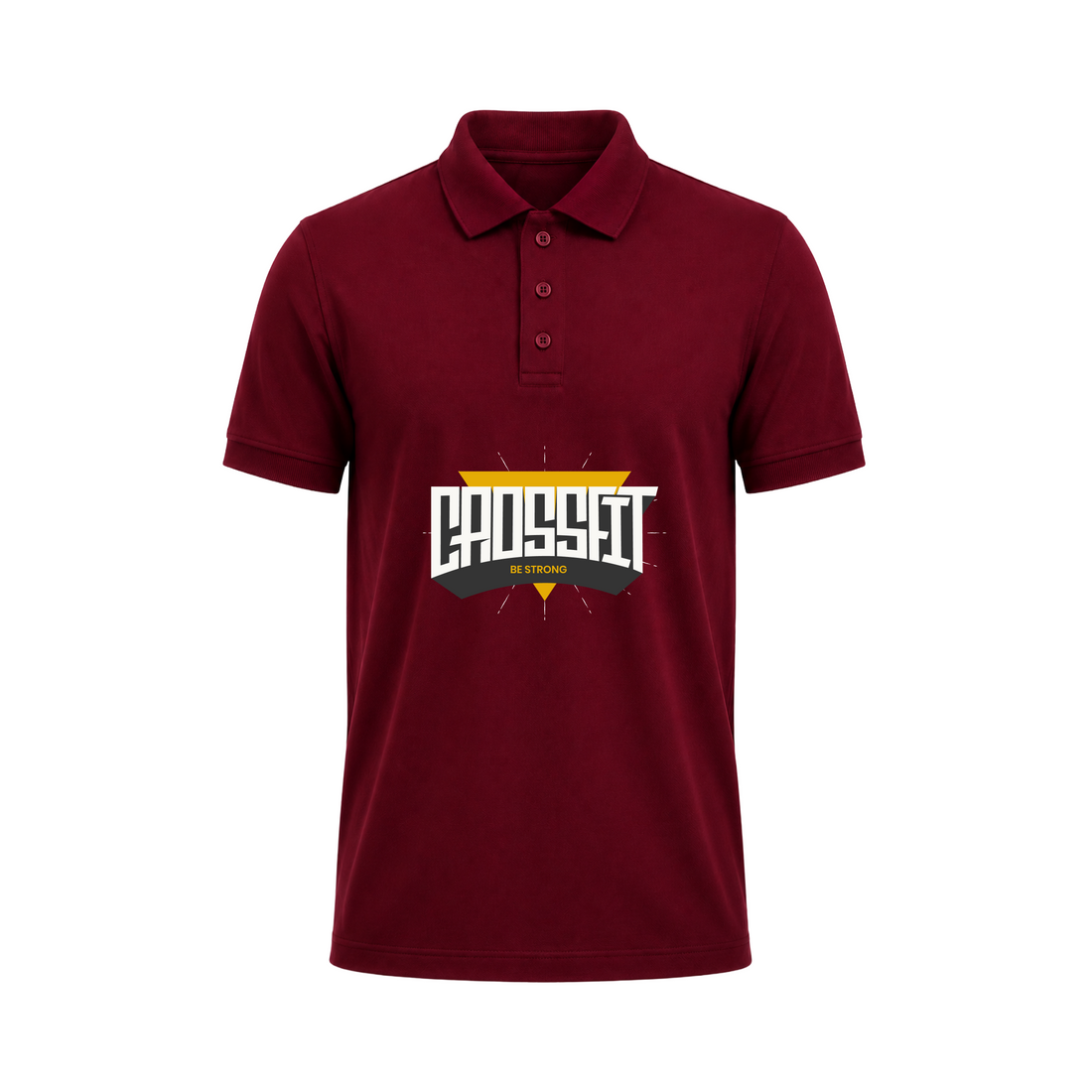SIIEGE CrossFit Be Strong Polo T-Shirt For Men