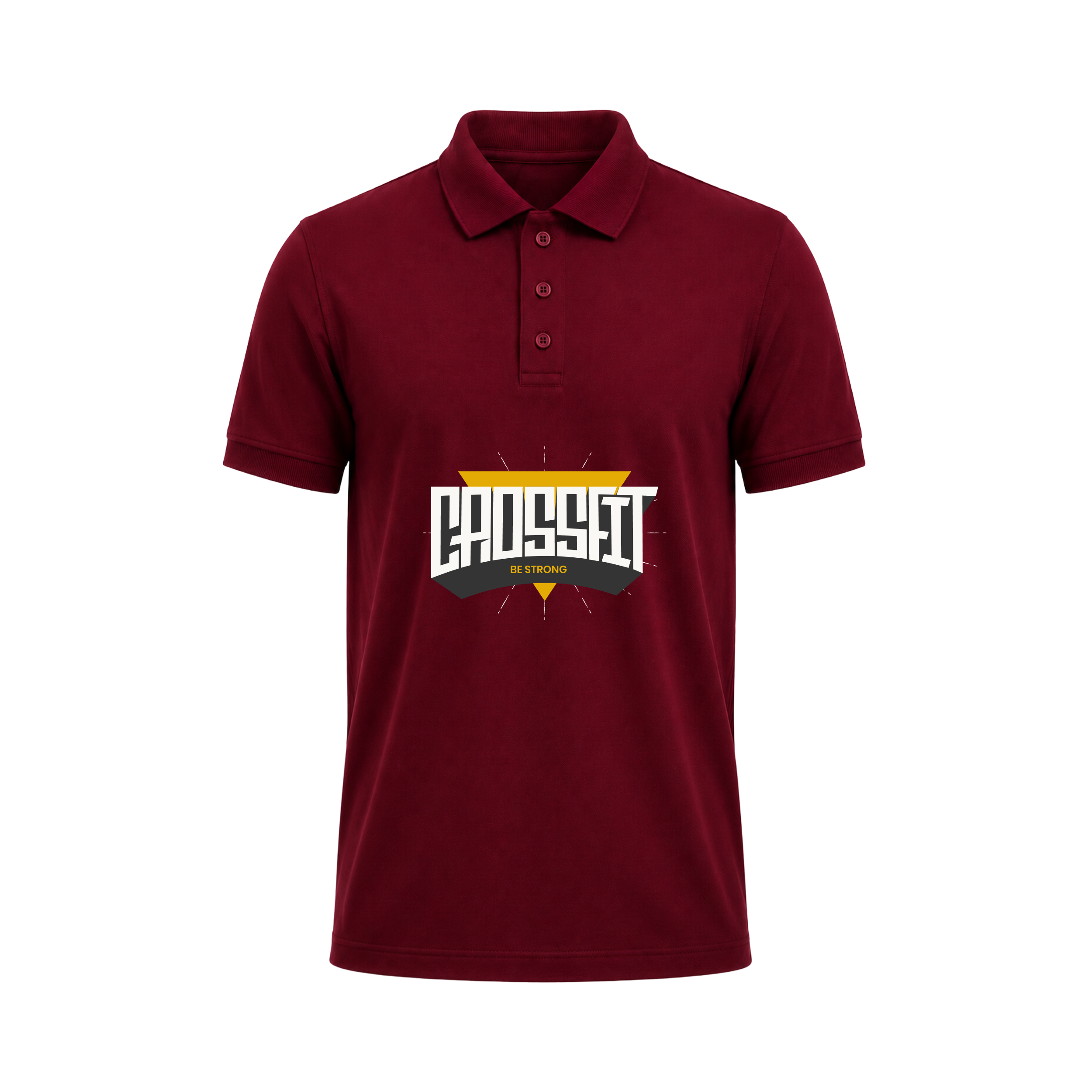 SIIEGE CrossFit Be Strong Polo T-Shirt For Men