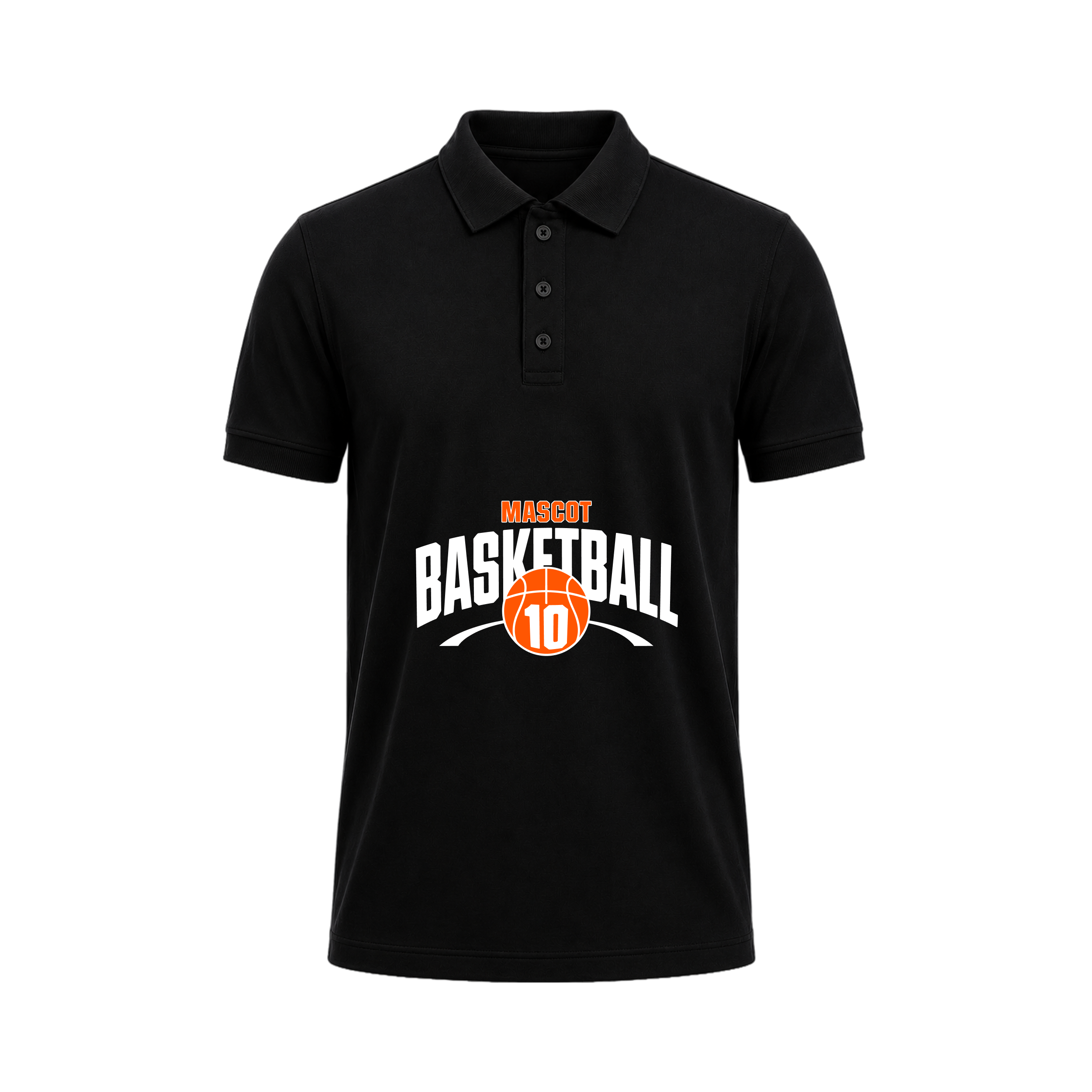 SIIEGE Mascot Basketball Polo T-Shirt For Men