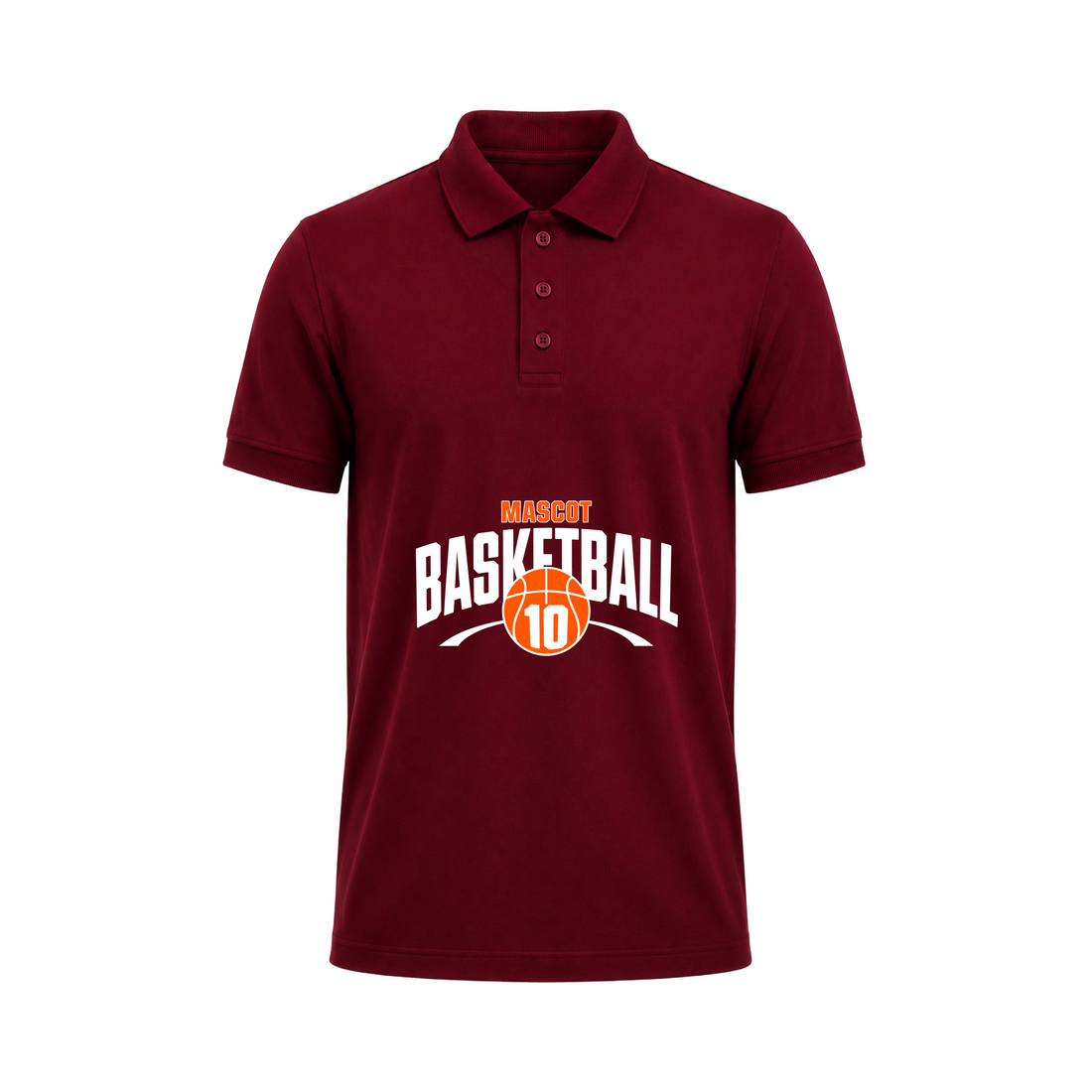 SIIEGE Mascot Basketball Polo T-Shirt For Men