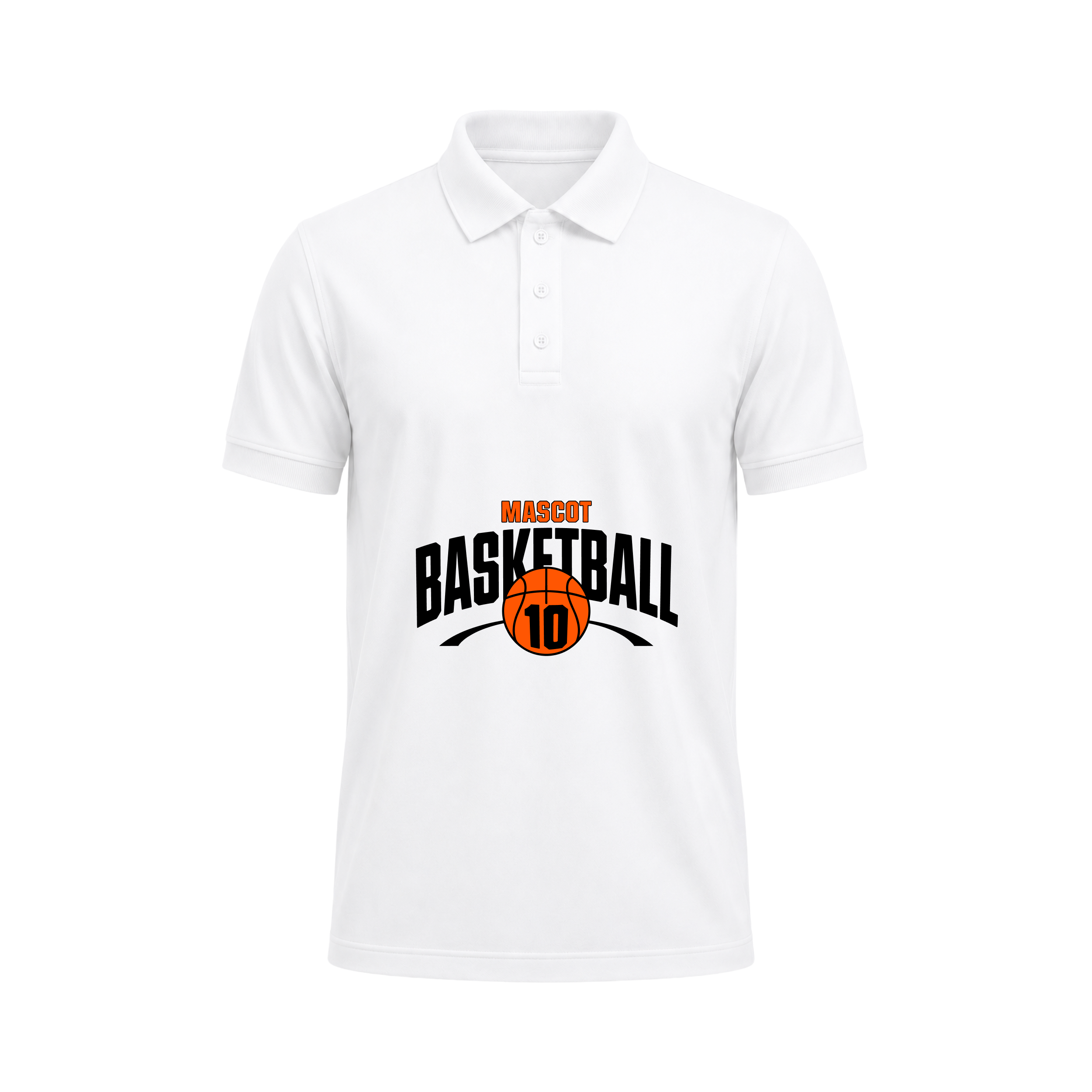 SIIEGE Mascot Basketball Polo T-Shirt For Men
