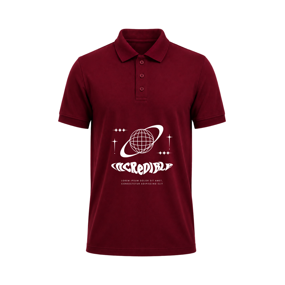 SIIEGE Incredible Vibes Polo T-Shirt For Men