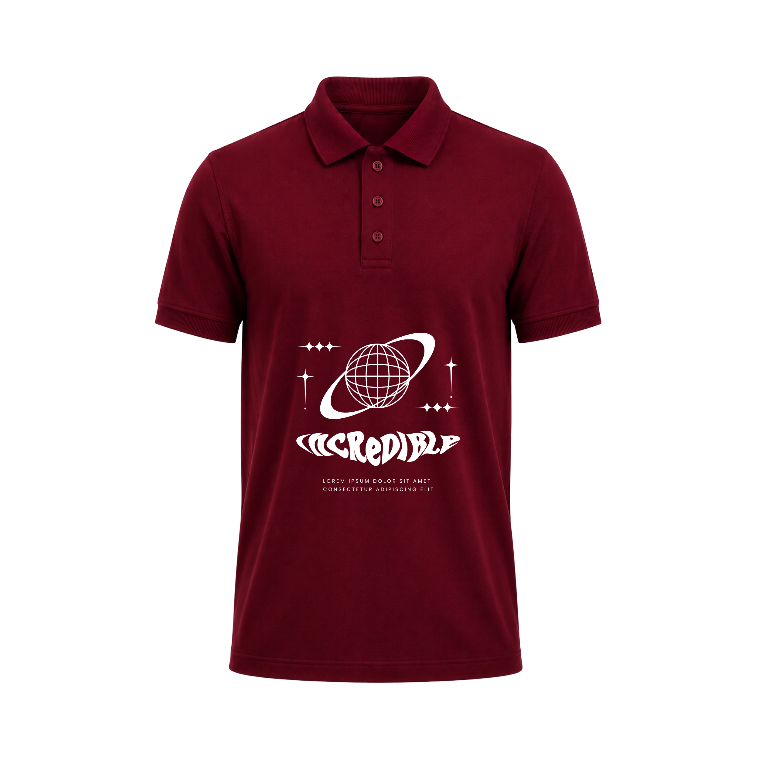 SIIEGE Incredible Vibes Polo T-Shirt For Men