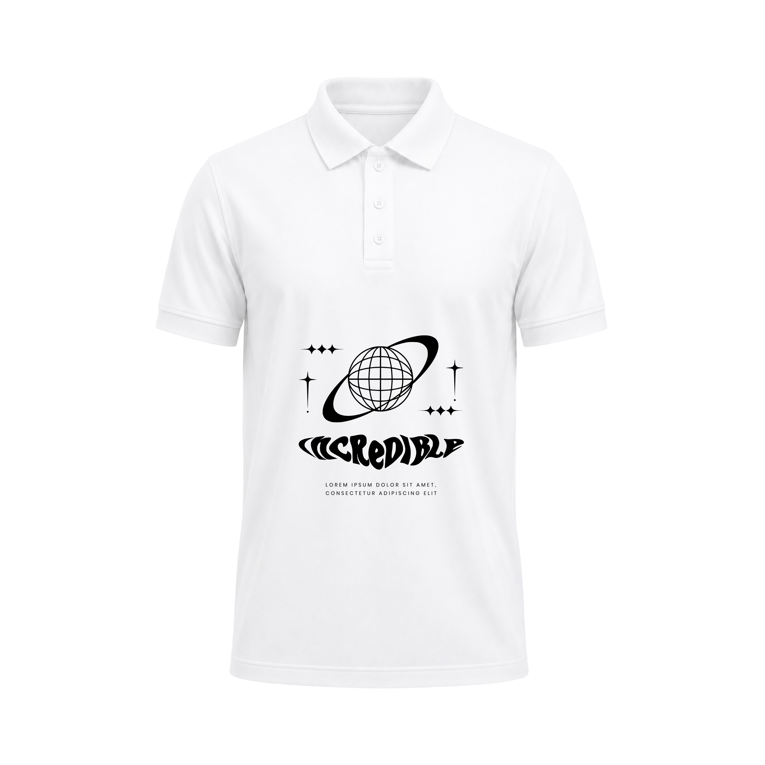 SIIEGE Incredible Vibes Polo T-Shirt For Men