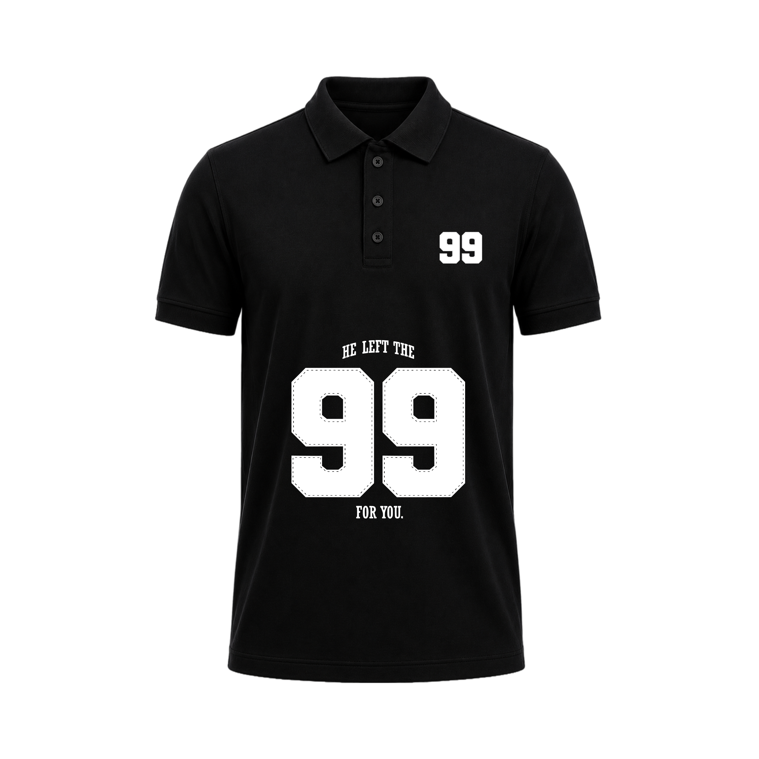 SIIEGE Retro Varsity 99 Polo T-Shirt For Men