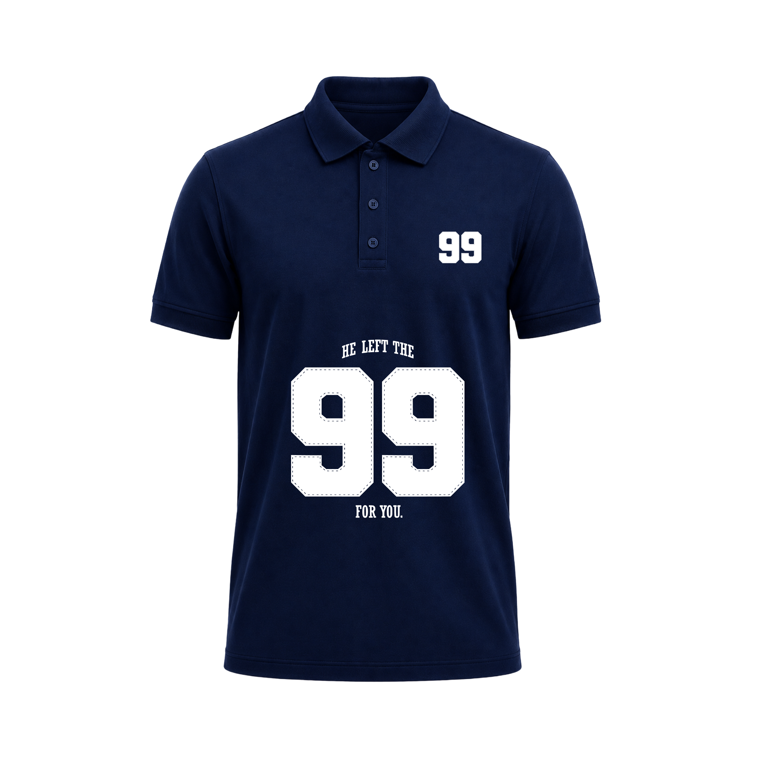 SIIEGE Retro Varsity 99 Polo T-Shirt For Men