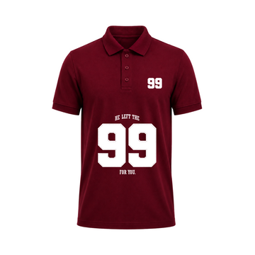 SIIEGE Retro Varsity 99 Polo T-Shirt For Men