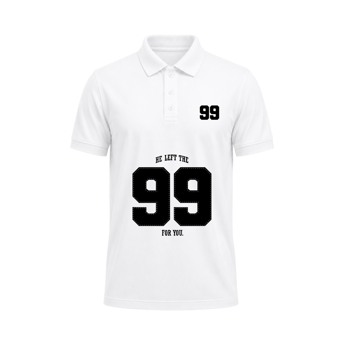 SIIEGE Retro Varsity 99 Polo T-Shirt For Men