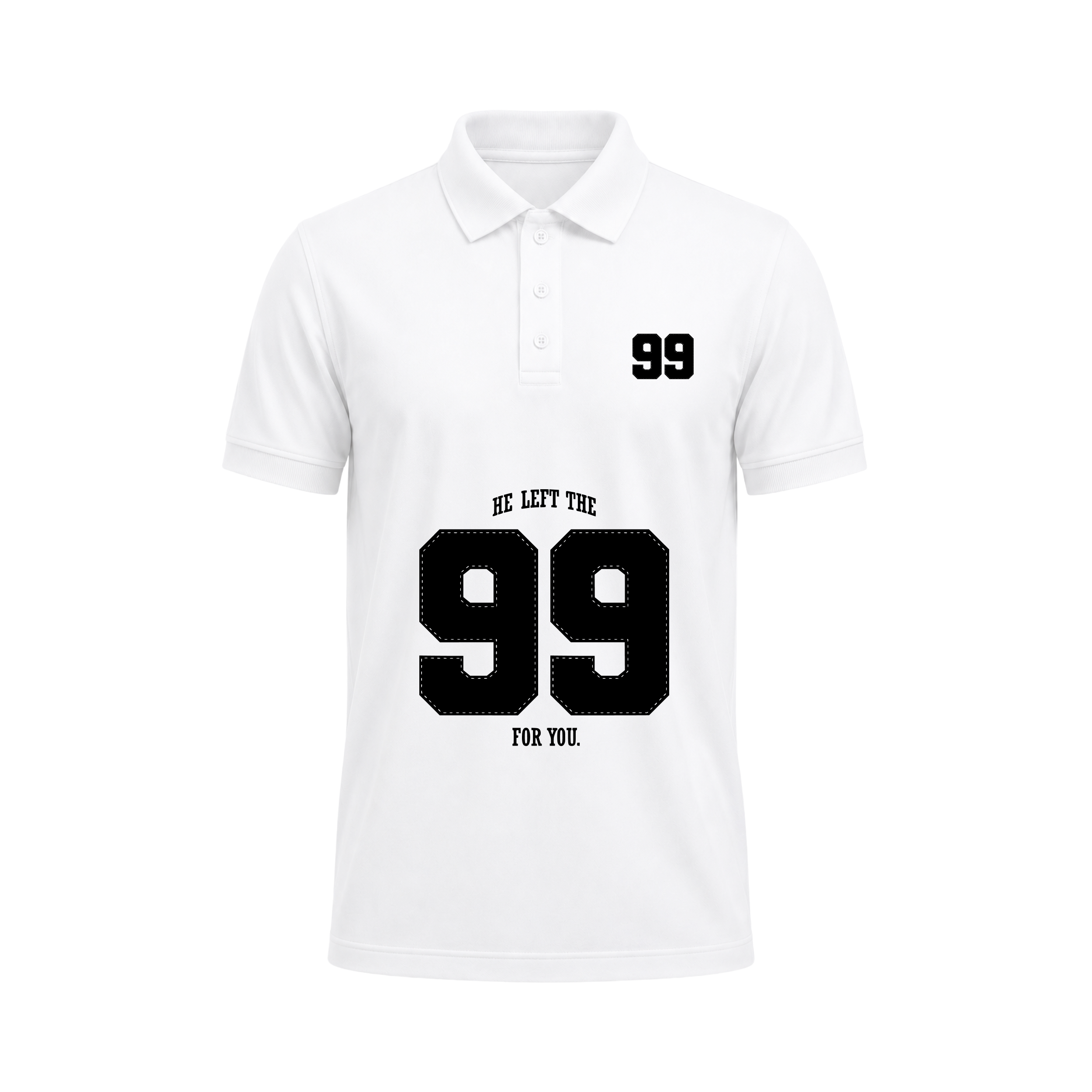 SIIEGE Retro Varsity 99 Polo T-Shirt For Men