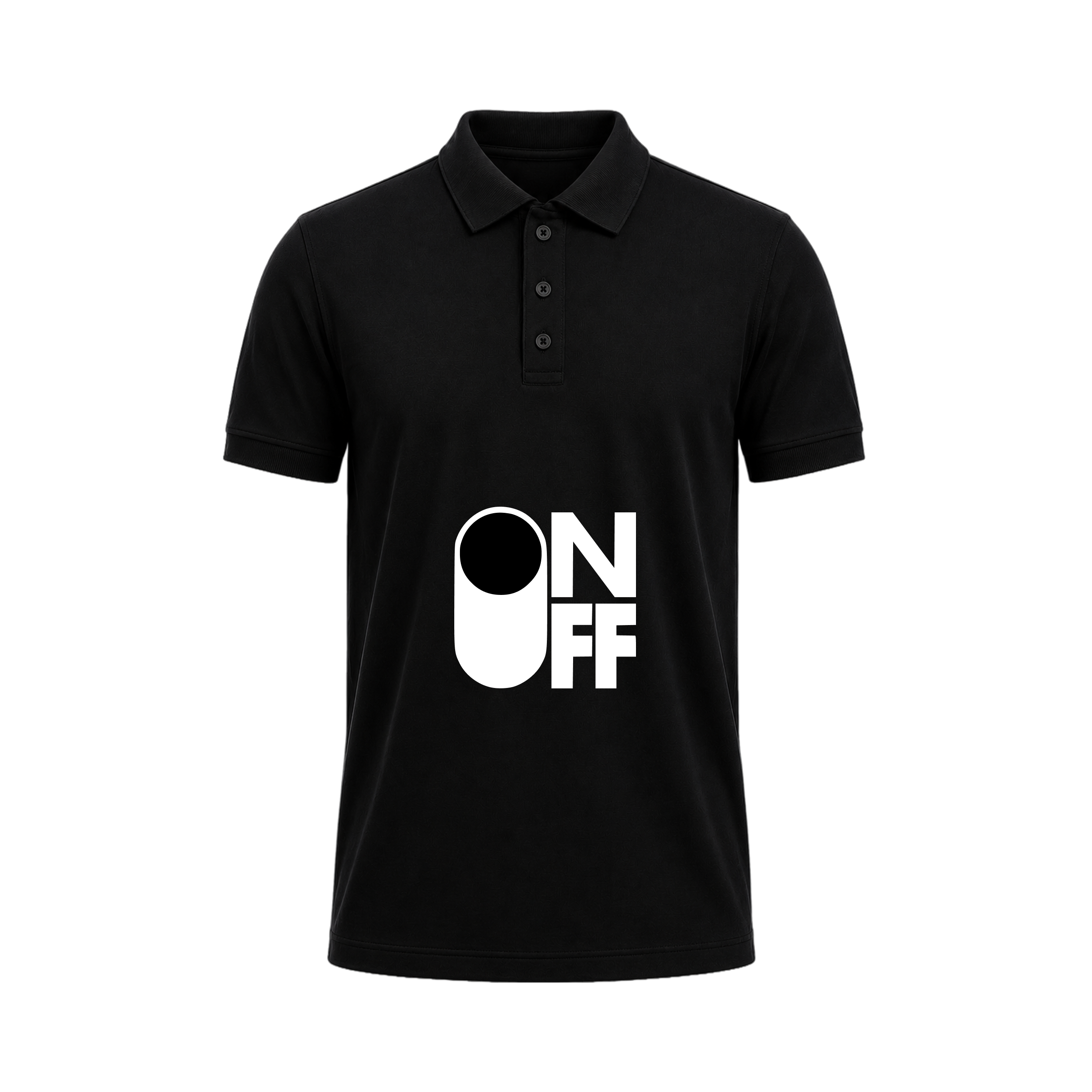 SIIEGE ON OFF Polo T-Shirt For Men