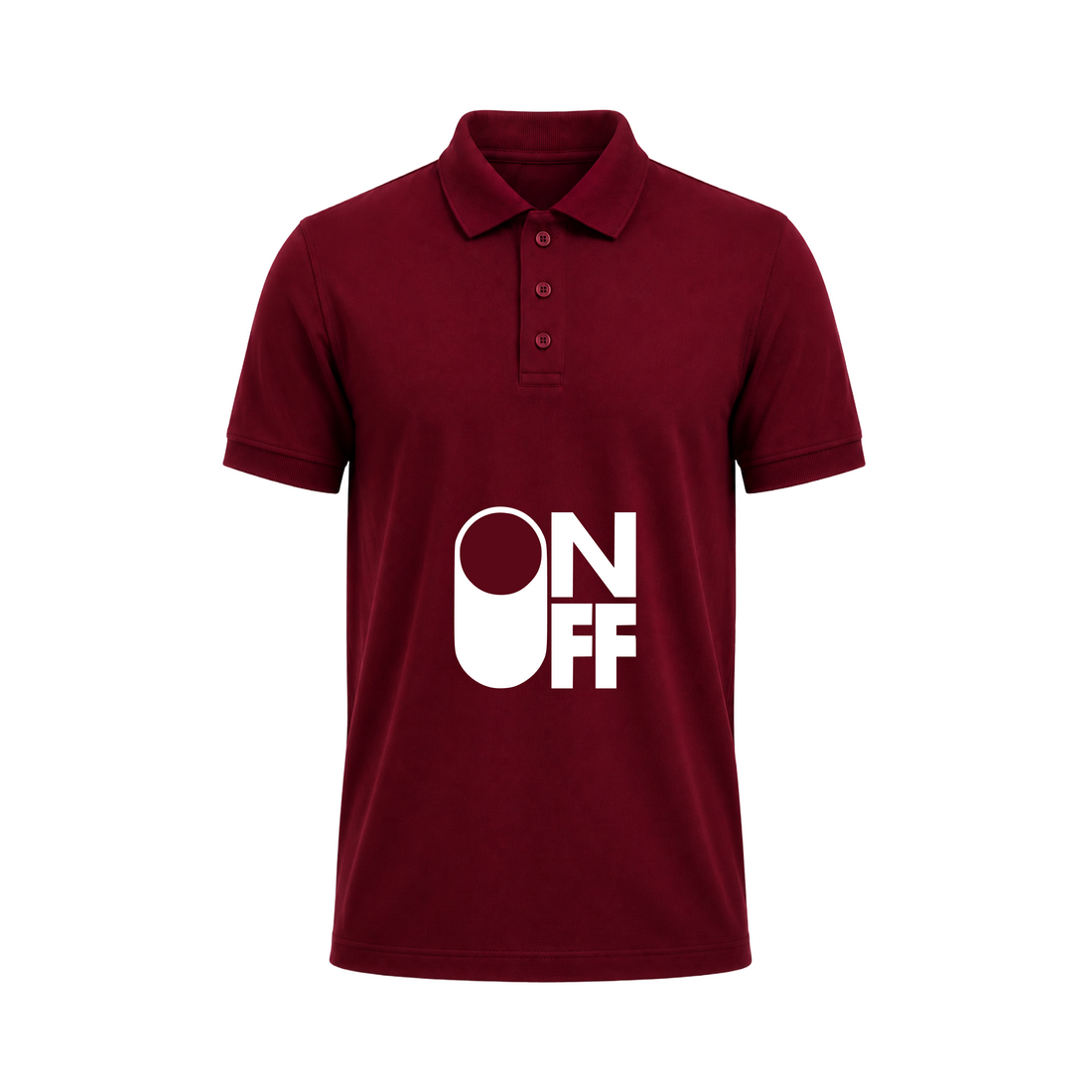 SIIEGE ON OFF Polo T-Shirt For Men