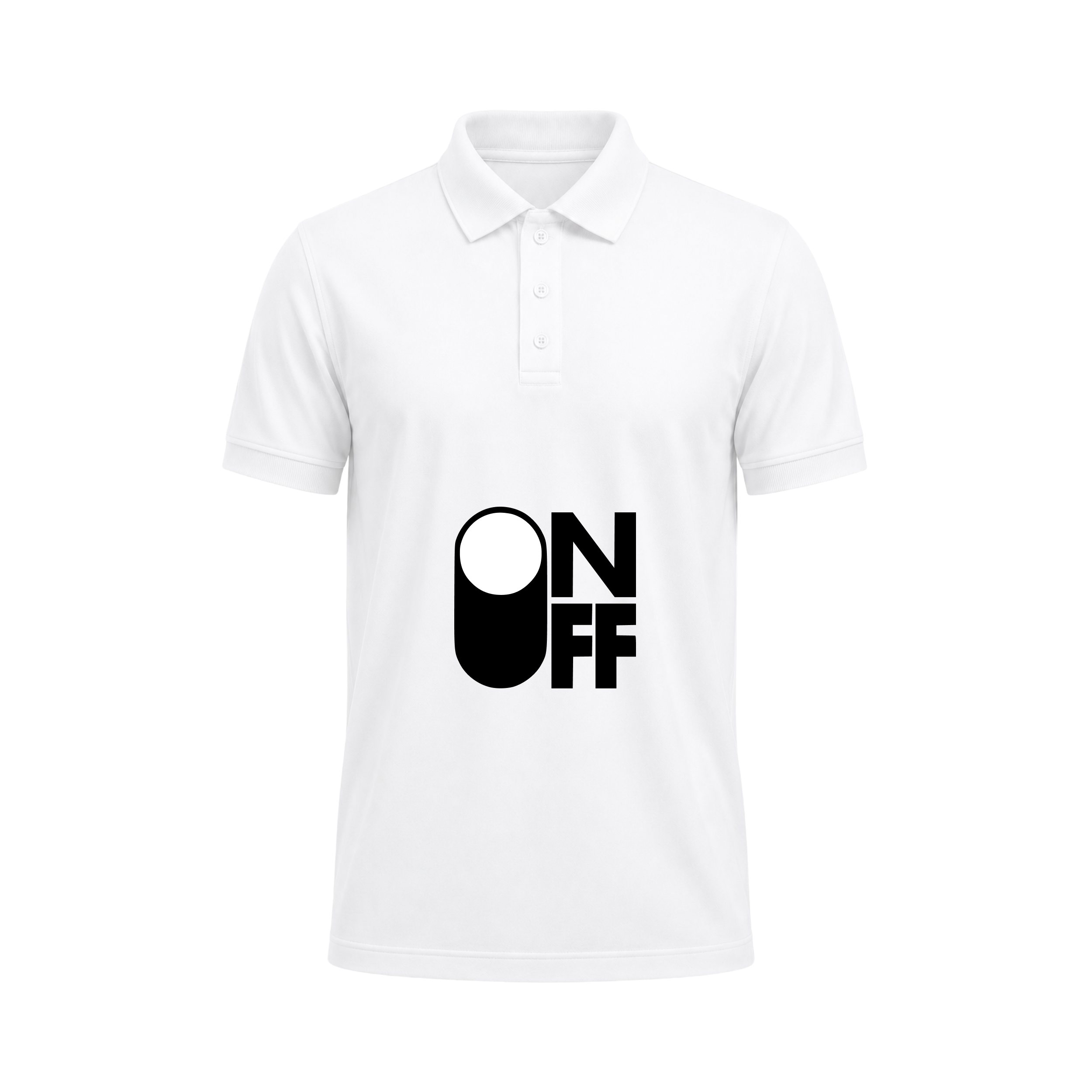 SIIEGE ON OFF Polo T-Shirt For Men
