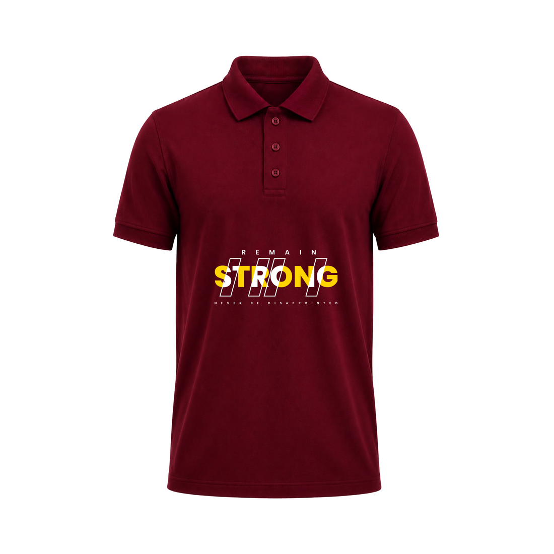 SIIEGE Remain Strong Polo T-Shirt For Men