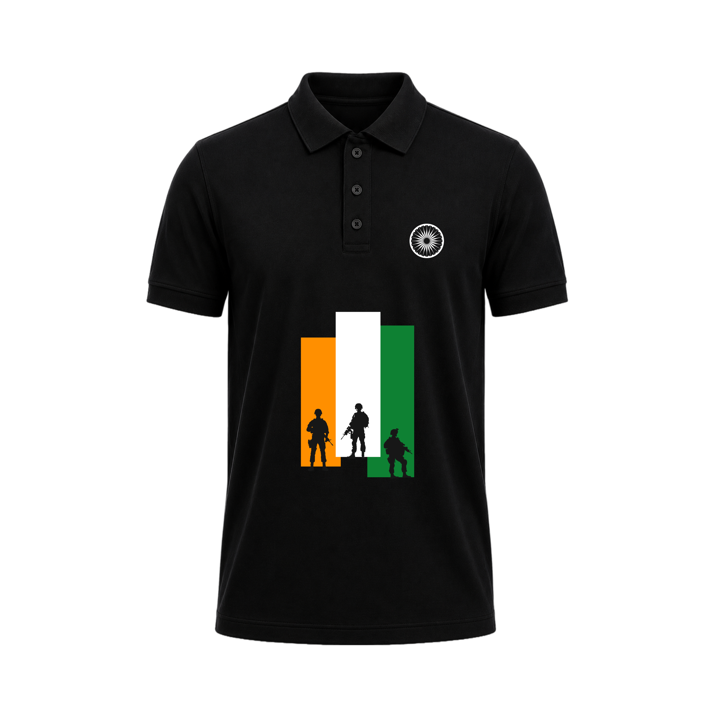 SIIEGE Indian Army Tribute Polo T-Shirt For Men