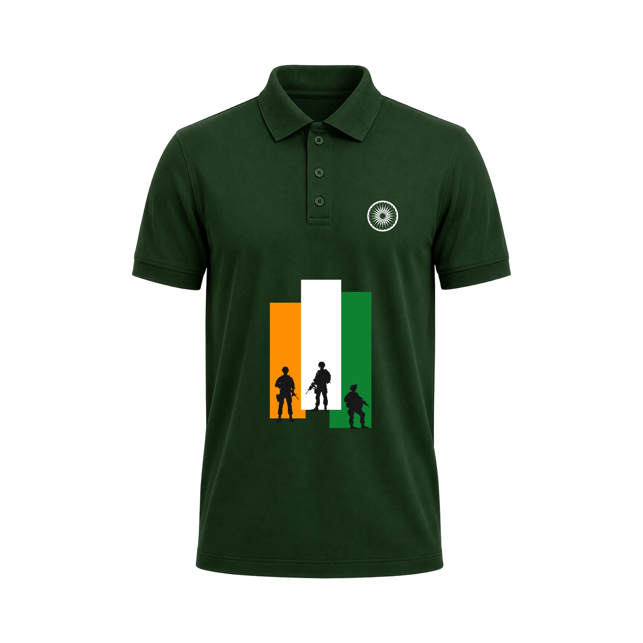 SIIEGE Indian Army Tribute Polo T-Shirt For Men