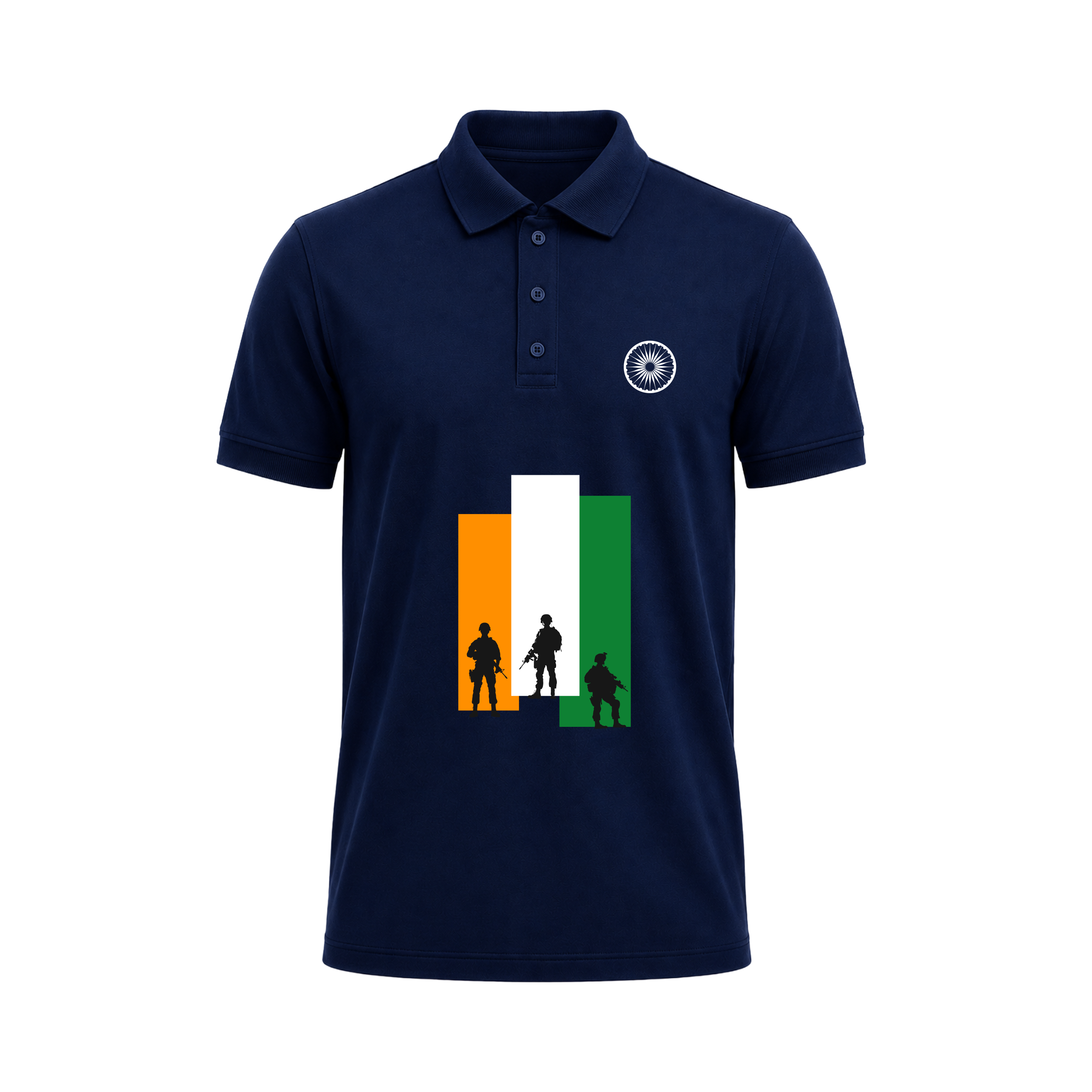 SIIEGE Indian Army Tribute Polo T-Shirt For Men