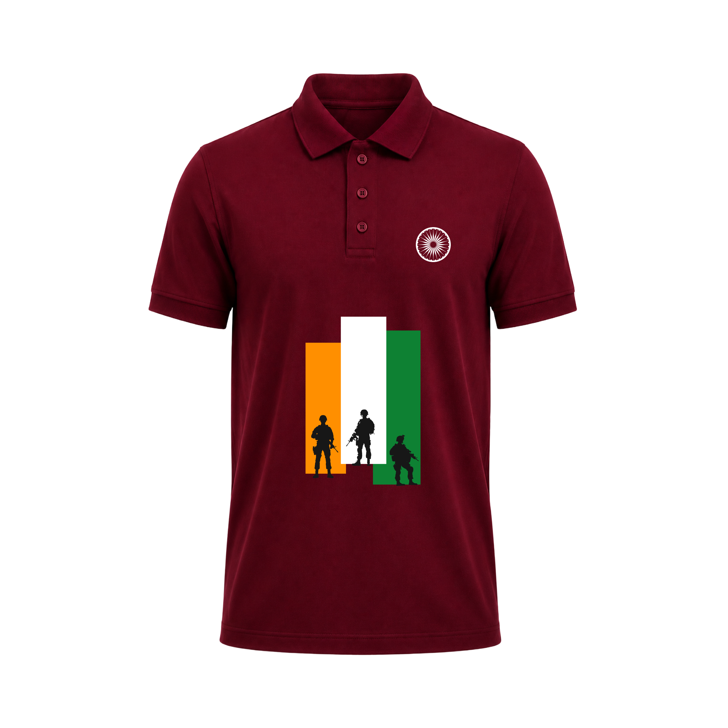 SIIEGE Indian Army Tribute Polo T-Shirt For Men