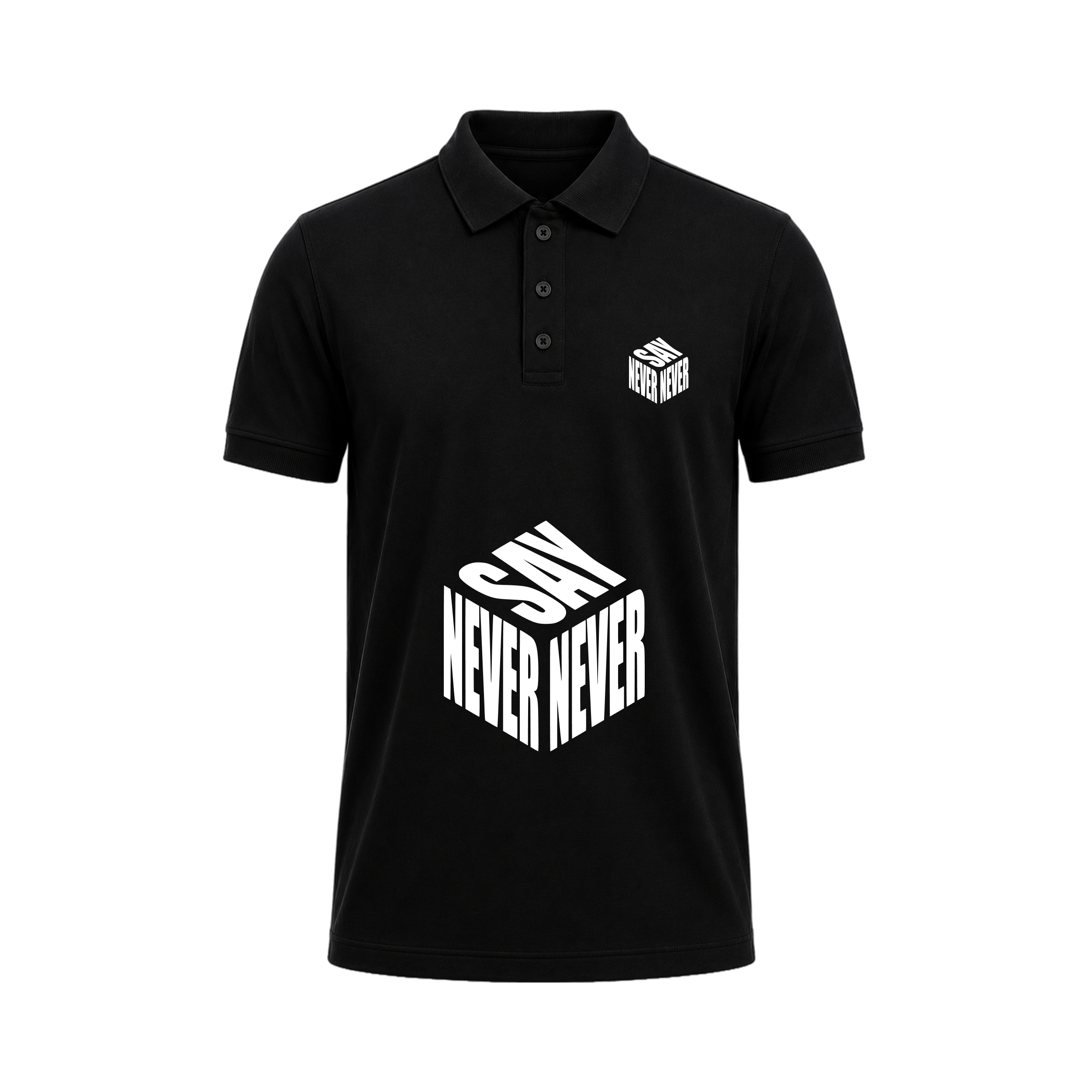 SIIEGE Never Say Never Polo T-Shirt For Men