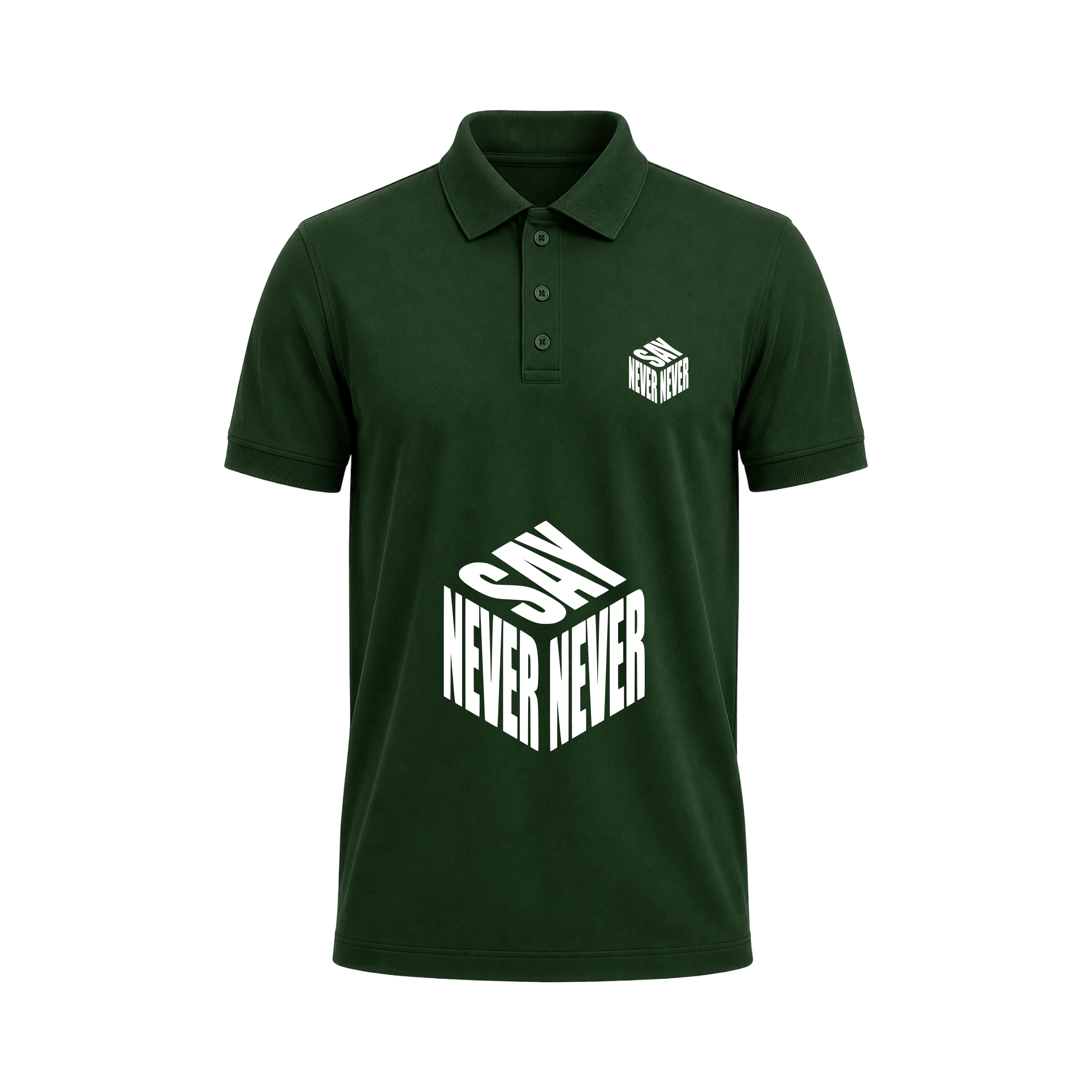 SIIEGE Never Say Never Polo T-Shirt For Men