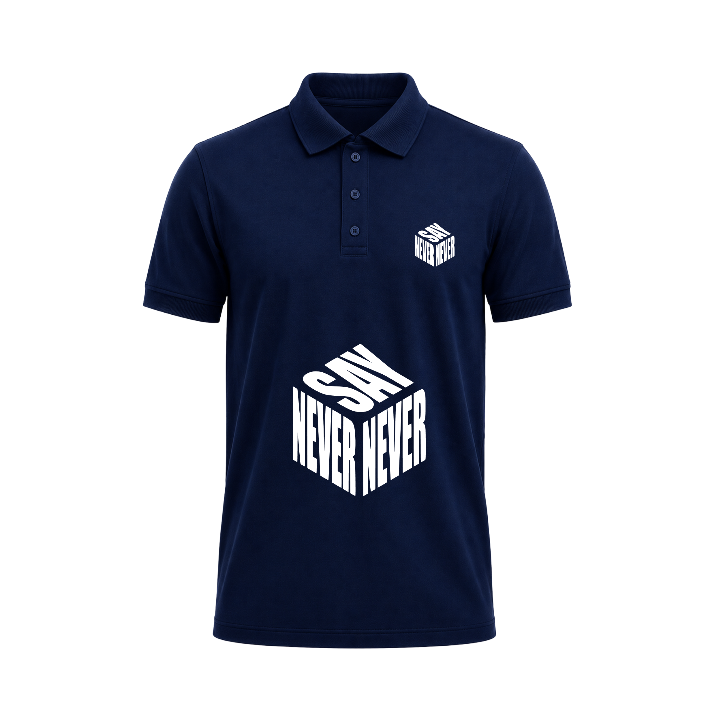 SIIEGE Never Say Never Polo T-Shirt For Men
