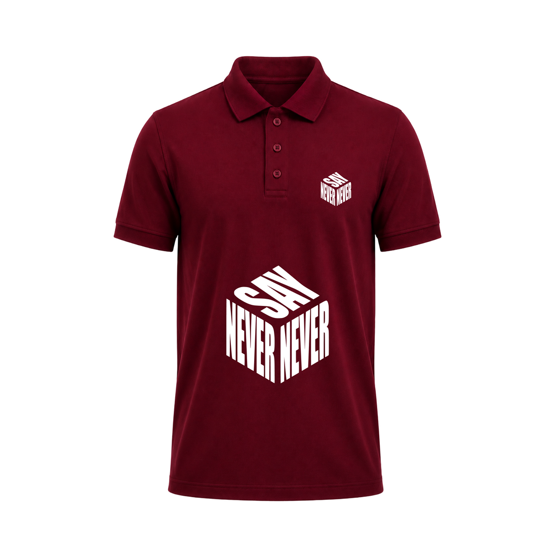 SIIEGE Never Say Never Polo T-Shirt For Men