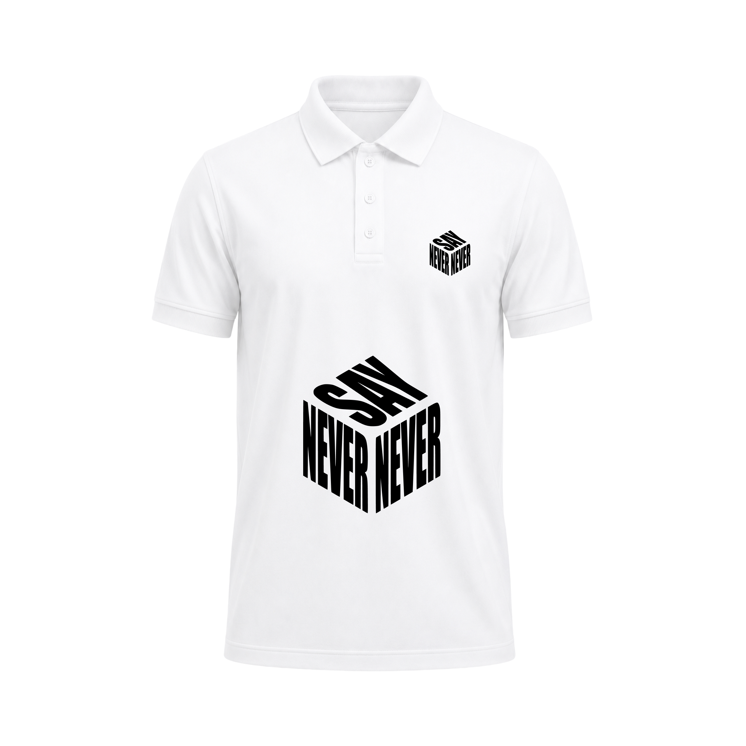 SIIEGE Never Say Never Polo T-Shirt For Men