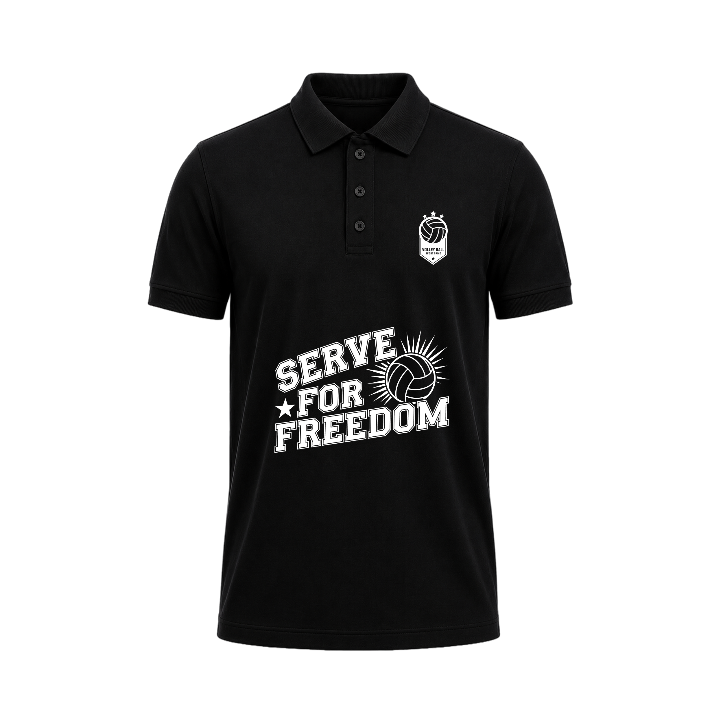 SIIEGE Serve For Freedom Polo T-Shirt For Men
