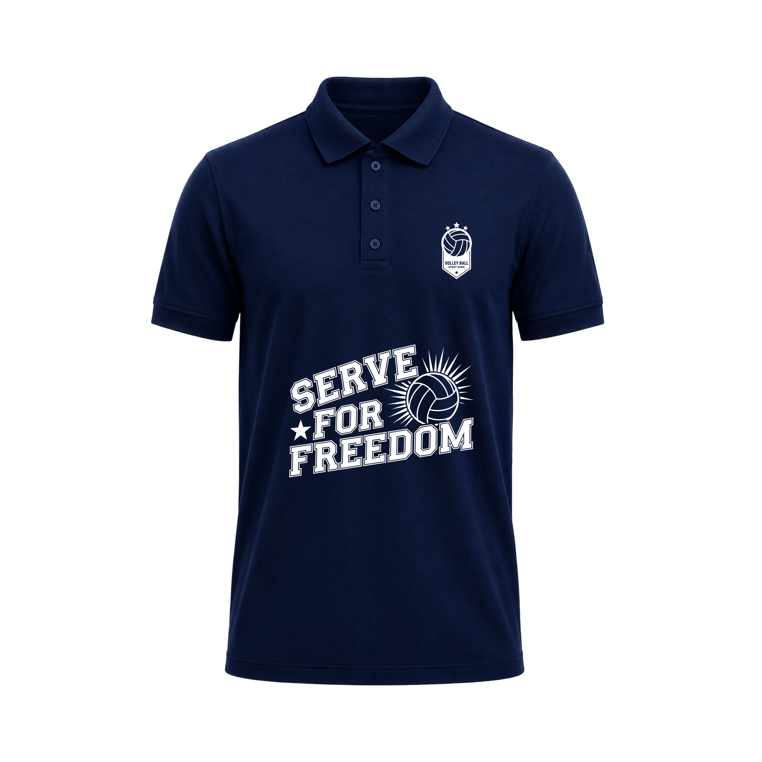 SIIEGE Serve For Freedom Polo T-Shirt For Men