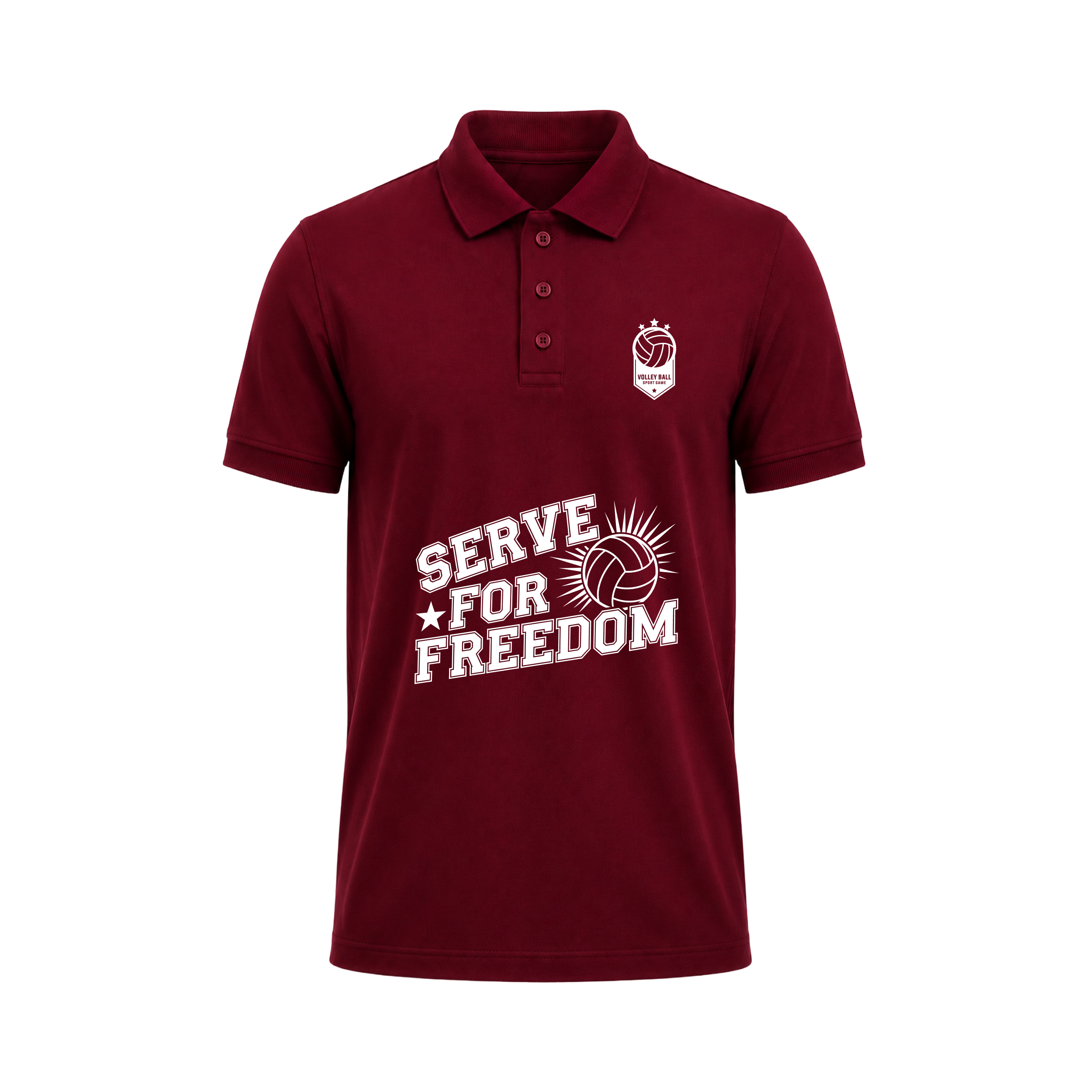 SIIEGE Serve For Freedom Polo T-Shirt For Men