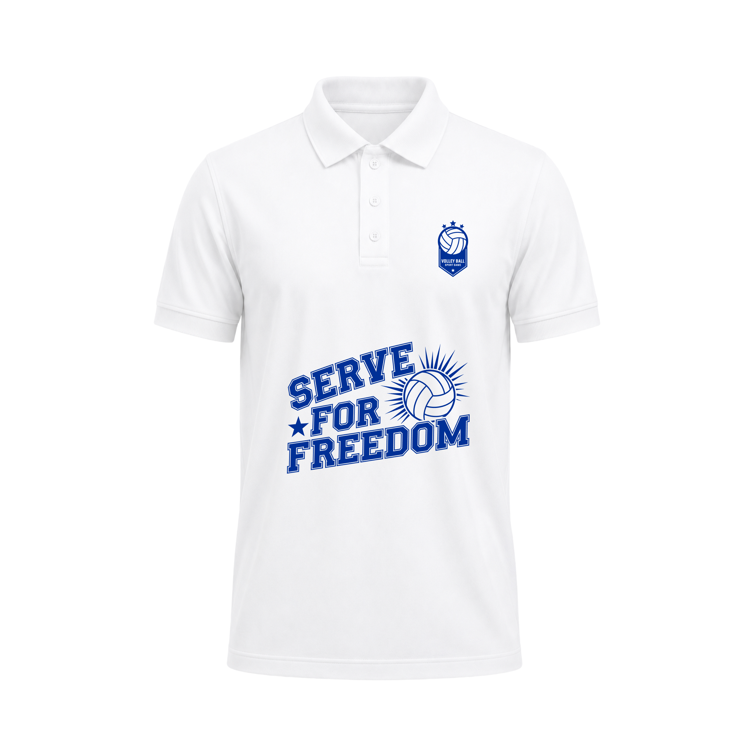 SIIEGE Serve For Freedom Polo T-Shirt For Men