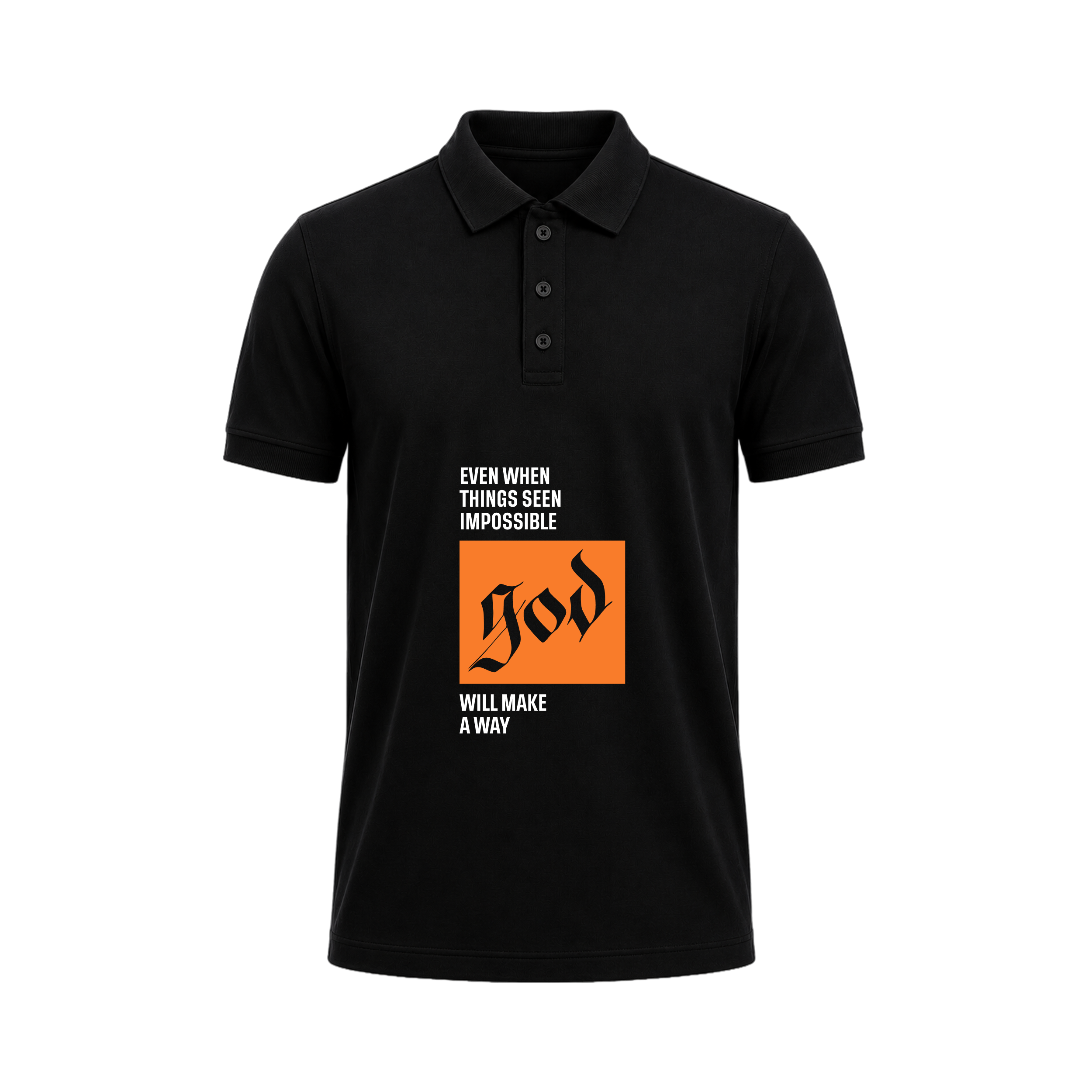 SIIEGE God Will Make A Way Polo T-Shirt For Men
