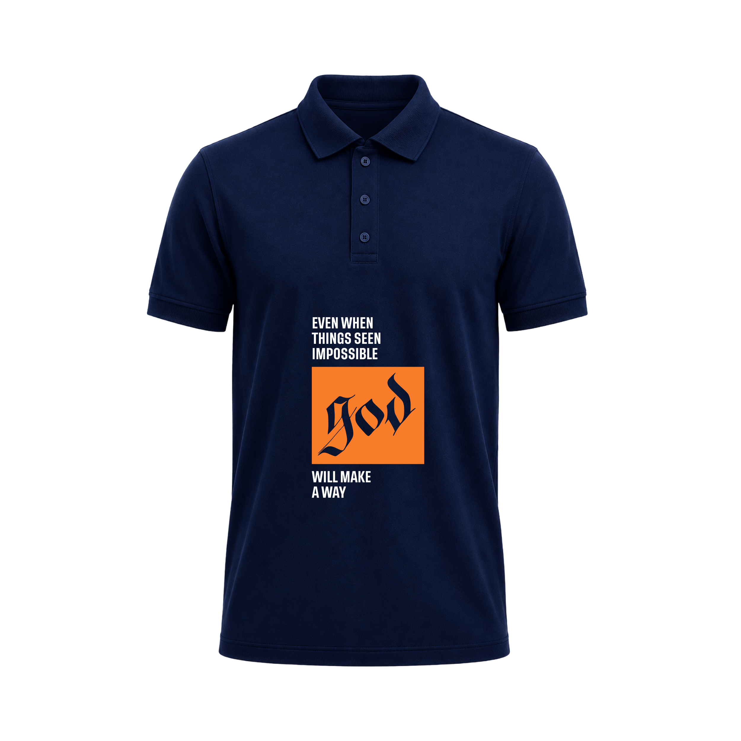 SIIEGE God Will Make A Way Polo T-Shirt For Men