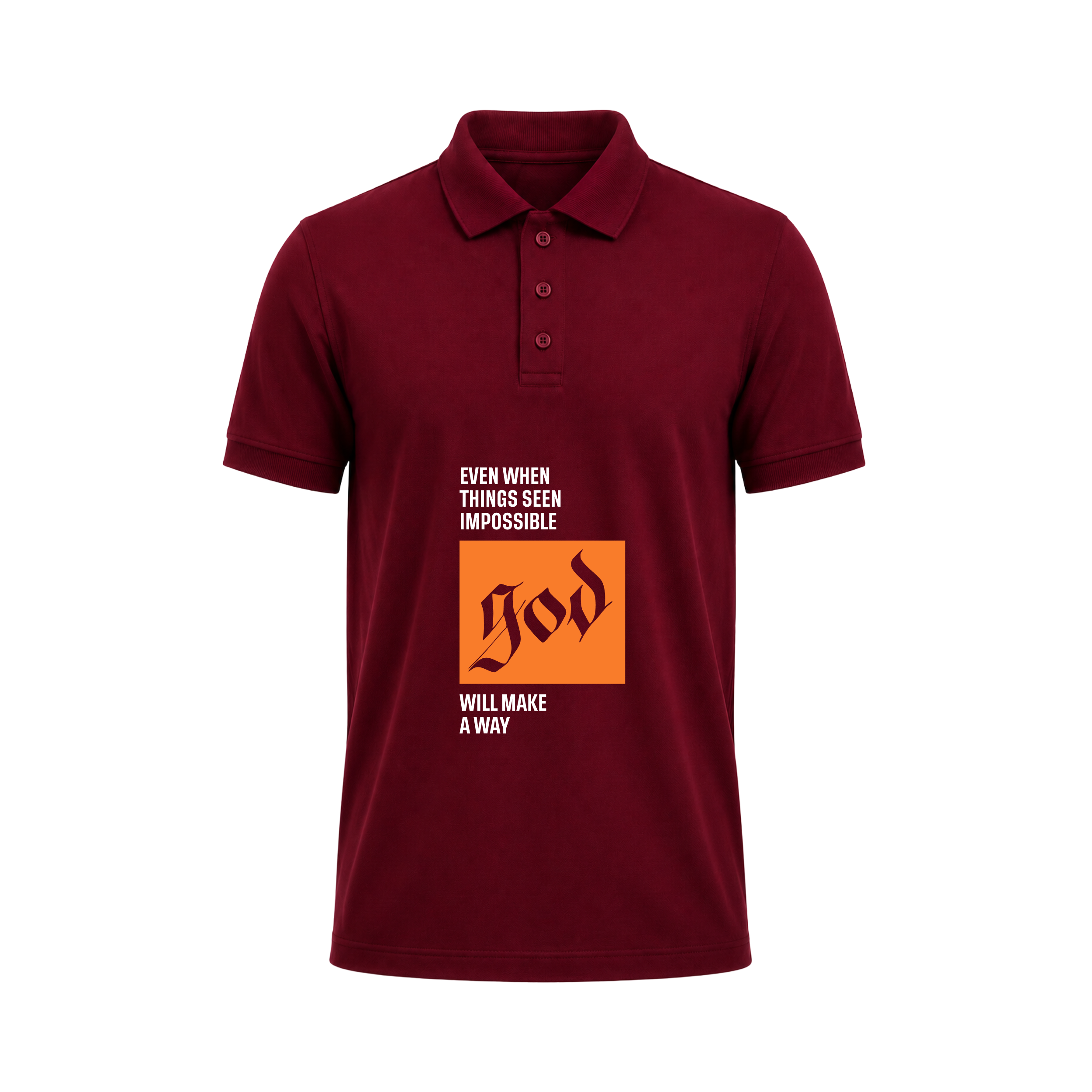 SIIEGE God Will Make A Way Polo T-Shirt For Men