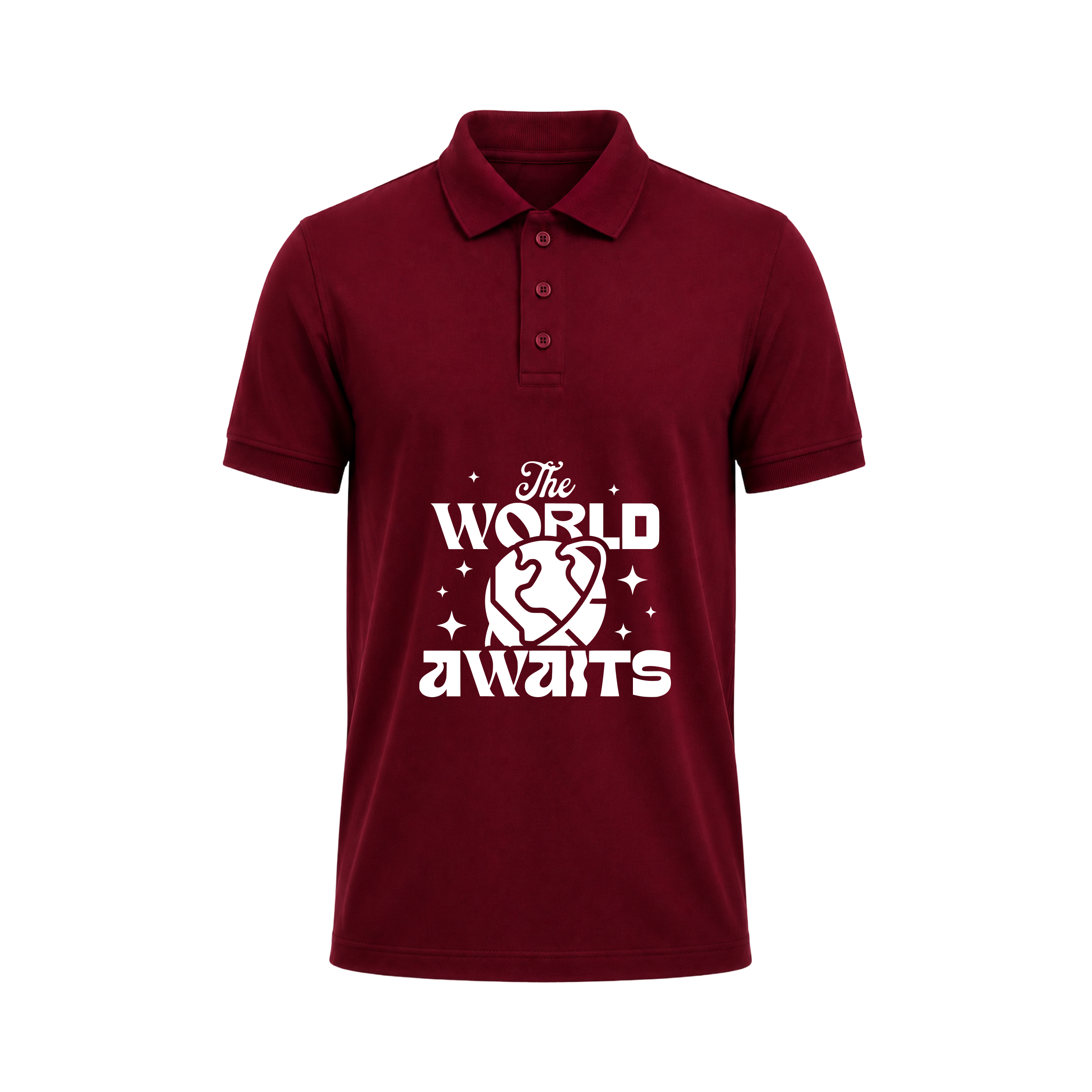 SIIEGE The World Awaits Polo T-Shirt For Men