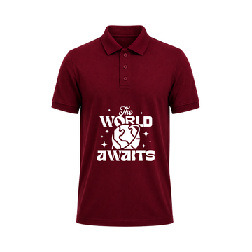 SIIEGE The World Awaits Polo T-Shirt For Men