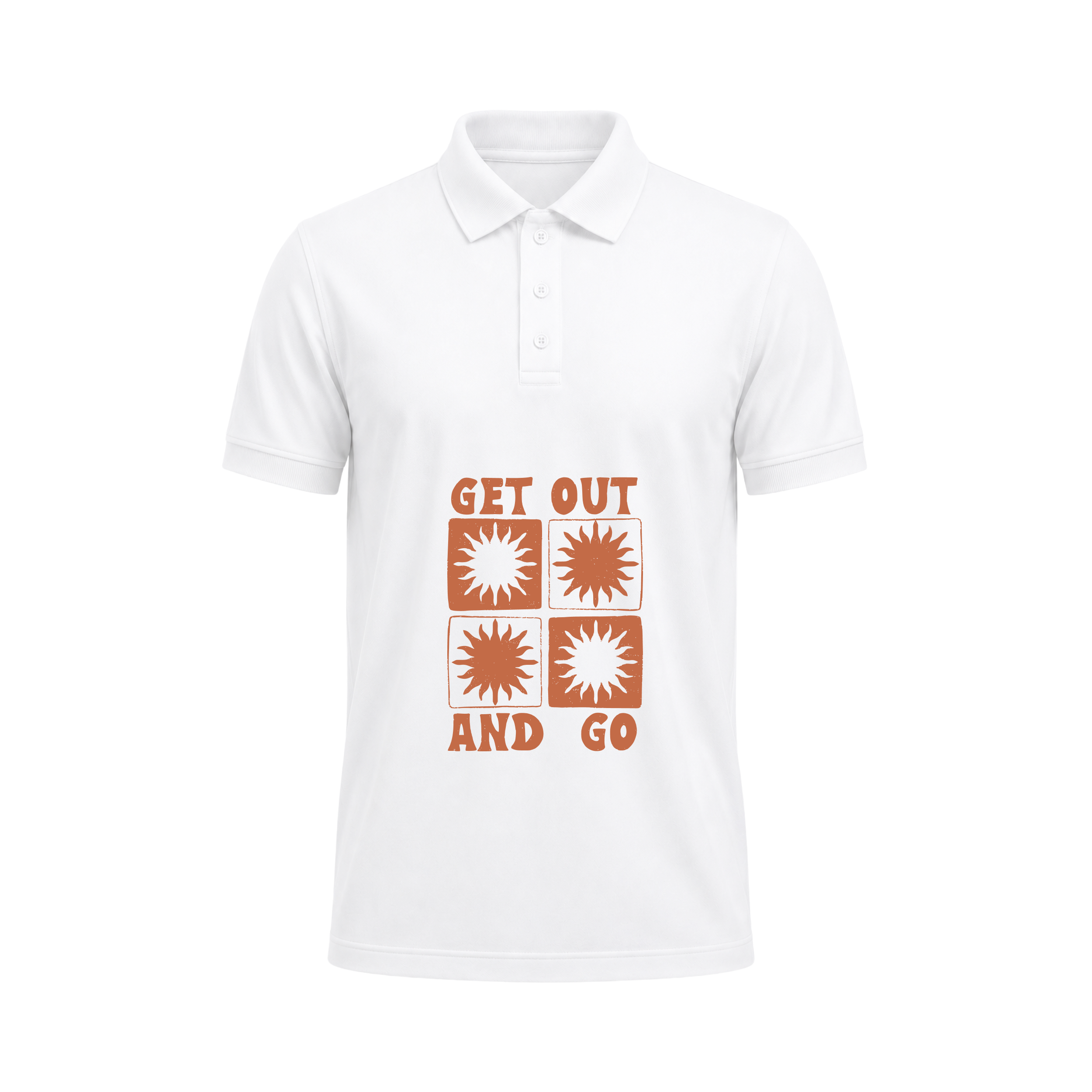 SIIEGE Get Out And Go Polo Neck T-Shirt For Men