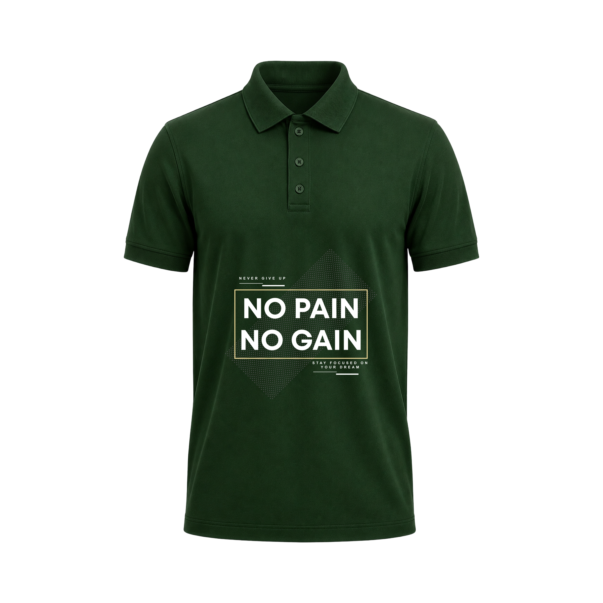 SIIEGE No Pain No Gain Polo T-Shirt For Men
